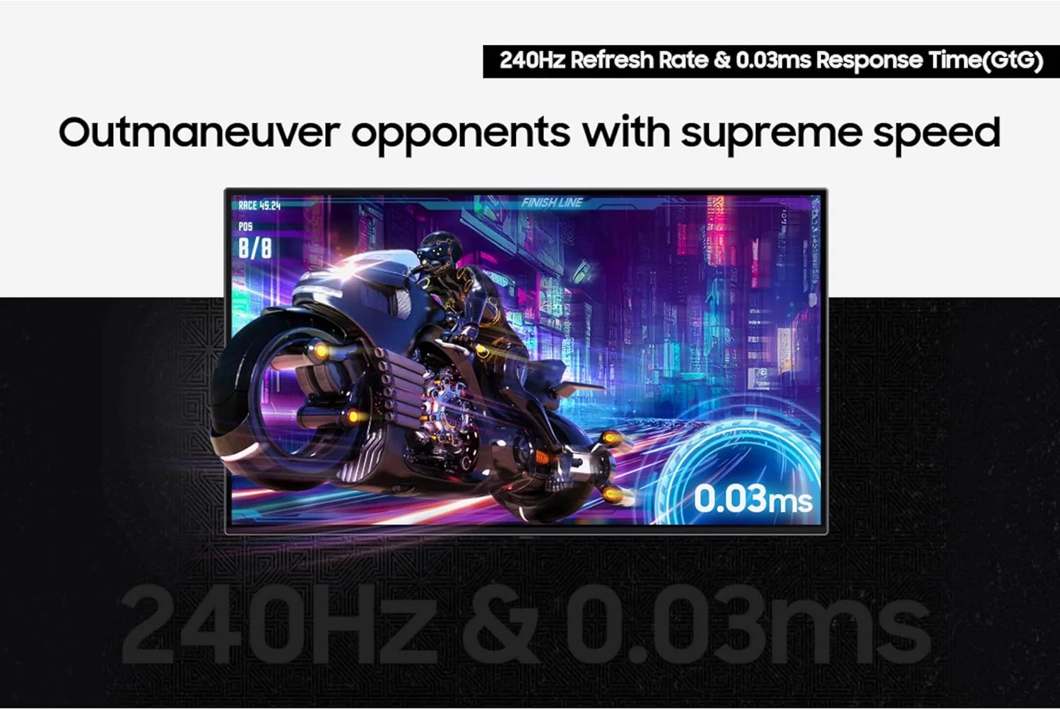 مانیتور گیمینگ هوشمند 32 اینچی SAMSUNG Odyssey OLED G8 (G80SD) سری 4K UHD، نرخ نوسازی 240 هرتز، زمان پاسخگویی 0.03 میلی‌ثانیه، صفحه نمایش بدون بازتاب نور، Gaming Hub، طراحی فلزی شیک قابل تنظیم، LS32DG802SNXZA، 2024