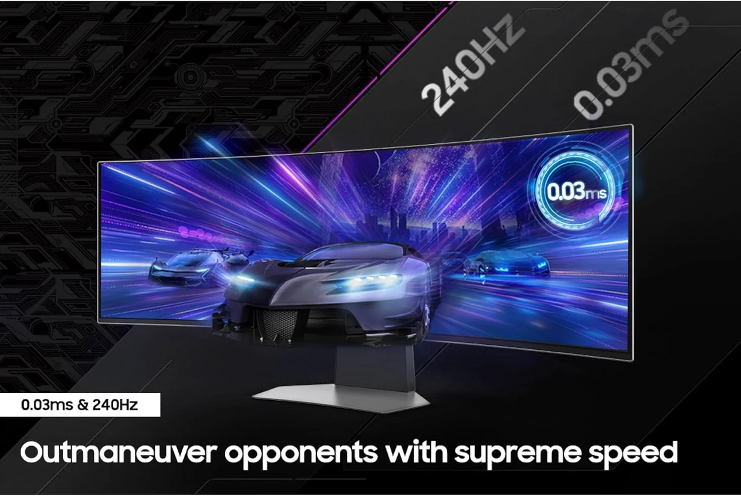 مانیتور گیمینگ هوشمند خمیده 49 اینچی سامسونگ Odyssey OLED G9 (G95SC) با QD-OLED، نرخ نوسازی 240 هرتز، زمان پاسخگویی 0.03 میلی‌ثانیه، AMD Freestyle Premium Pro، سازگار با G-Sync، Dual QHD، پردازنده Neo Quantum Pro، مدل LS49CG954SNXZA