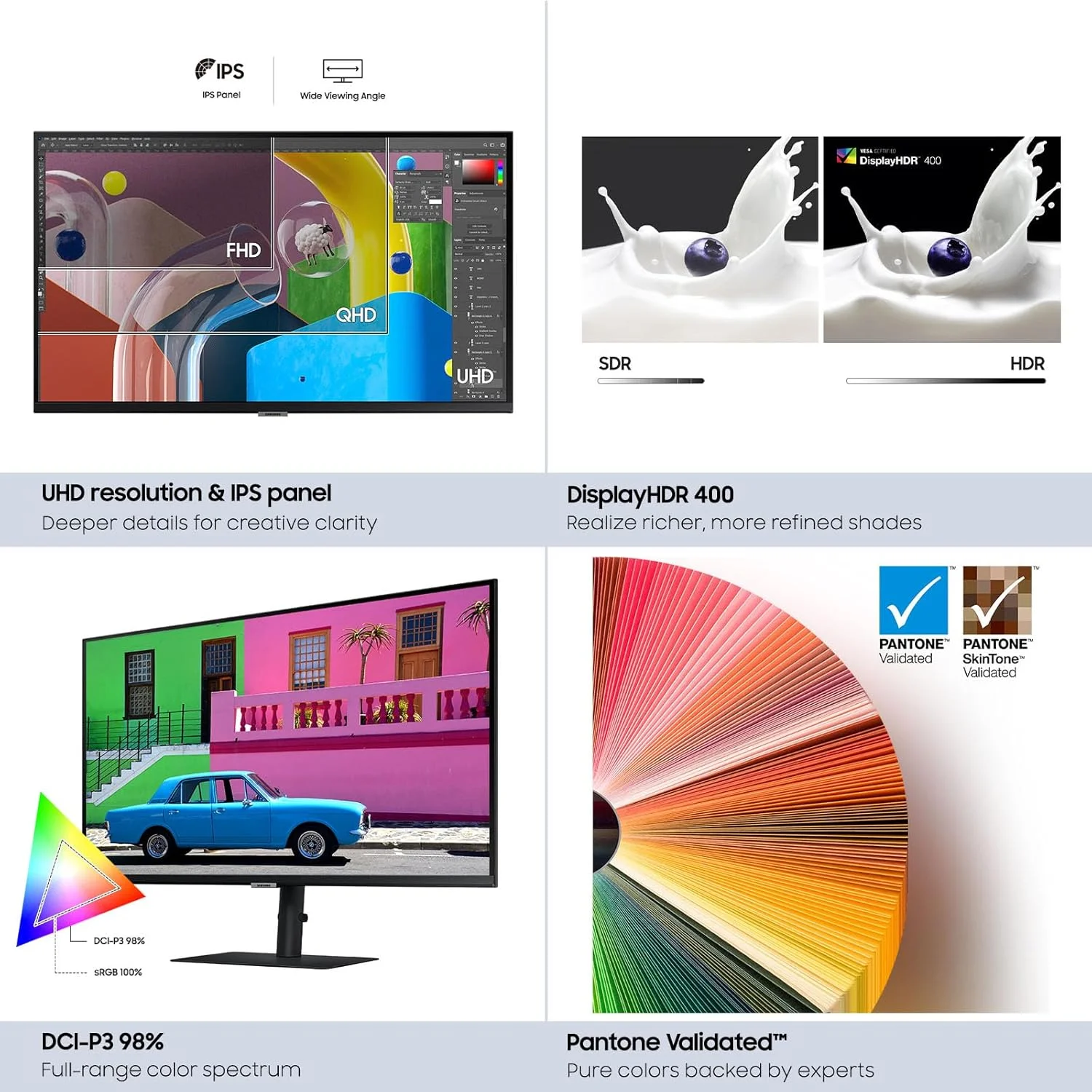 مانیتور 27 اینچی سامسونگ Viewfinity S80 با رزولوشن 4K، مناسب کسب و کار، مشکی