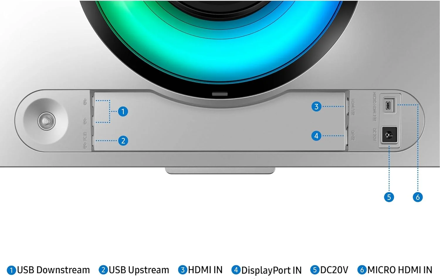 مانیتور گیمینگ هوشمند خمیده 49 اینچی سامسونگ Odyssey OLED G9 (G95SC) با QD-OLED، نرخ نوسازی 240 هرتز، زمان پاسخگویی 0.03 میلی‌ثانیه، AMD Freestyle Premium Pro، سازگار با G-Sync، Dual QHD، پردازنده Neo Quantum Pro، مدل LS49CG954SNXZA