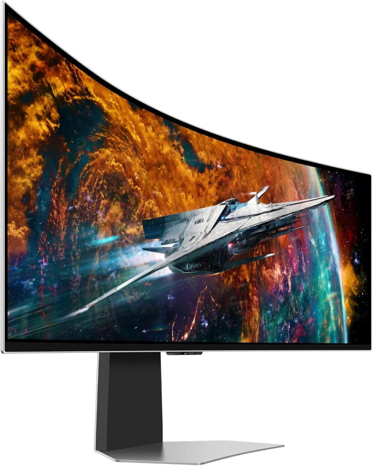 مانیتور گیمینگ هوشمند خمیده 49 اینچی سامسونگ Odyssey OLED G9 (G95SC) با QD-OLED، نرخ نوسازی 240 هرتز، زمان پاسخگویی 0.03 میلی‌ثانیه، AMD Freestyle Premium Pro، سازگار با G-Sync، Dual QHD، پردازنده Neo Quantum Pro، مدل LS49CG954SNXZA