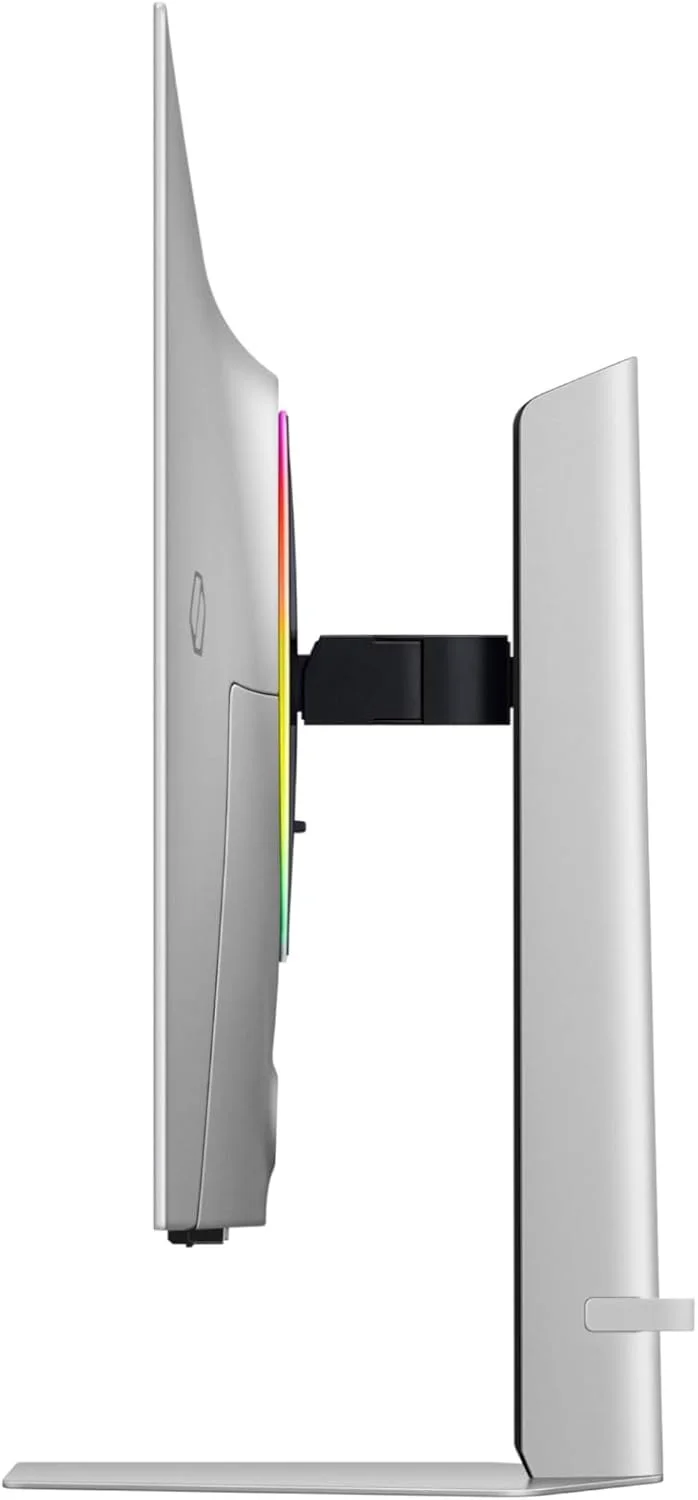 مانیتور گیمینگ هوشمند 32 اینچی SAMSUNG Odyssey OLED G8 (G80SD) سری 4K UHD، نرخ نوسازی 240 هرتز، زمان پاسخگویی 0.03 میلی‌ثانیه، صفحه نمایش بدون بازتاب نور، Gaming Hub، طراحی فلزی شیک قابل تنظیم، LS32DG802SNXZA، 2024