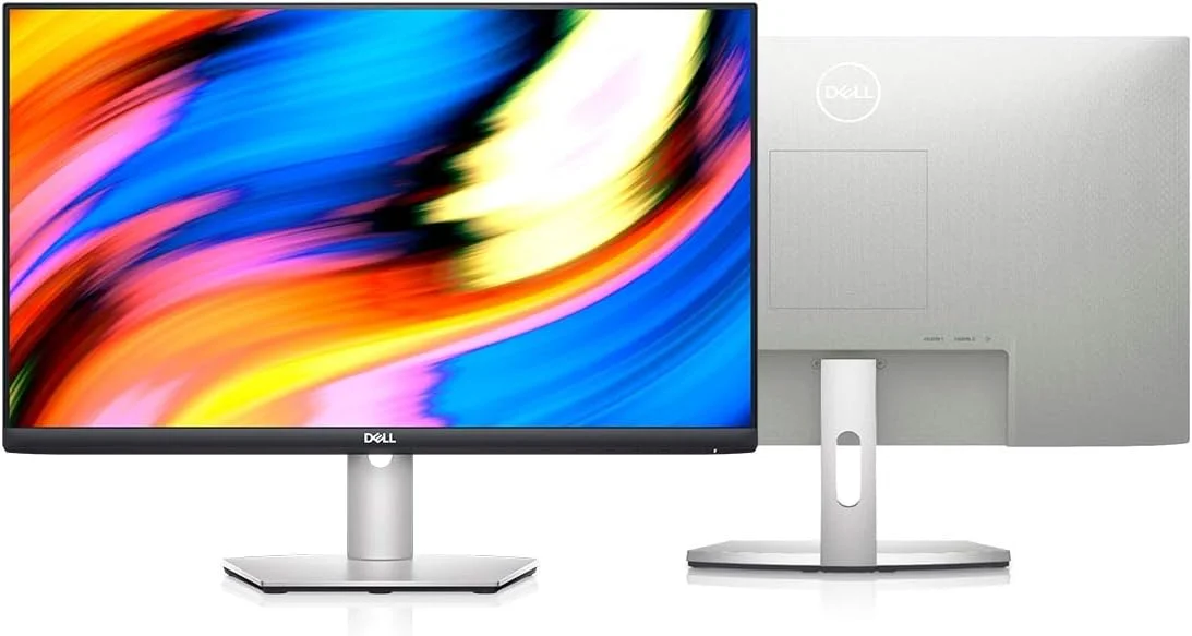 مانیتور 27 اینچی LED IPS سری S دل مدل 2021؛ FHD (1920x1080) تا 75 هرتز؛ 16:9؛ زمان پاسخگویی 4 میلی‌ثانیه؛ HDMI؛ AMD FreeSync، VESA - نقره‌ای، همراه با کابل HDMI TC