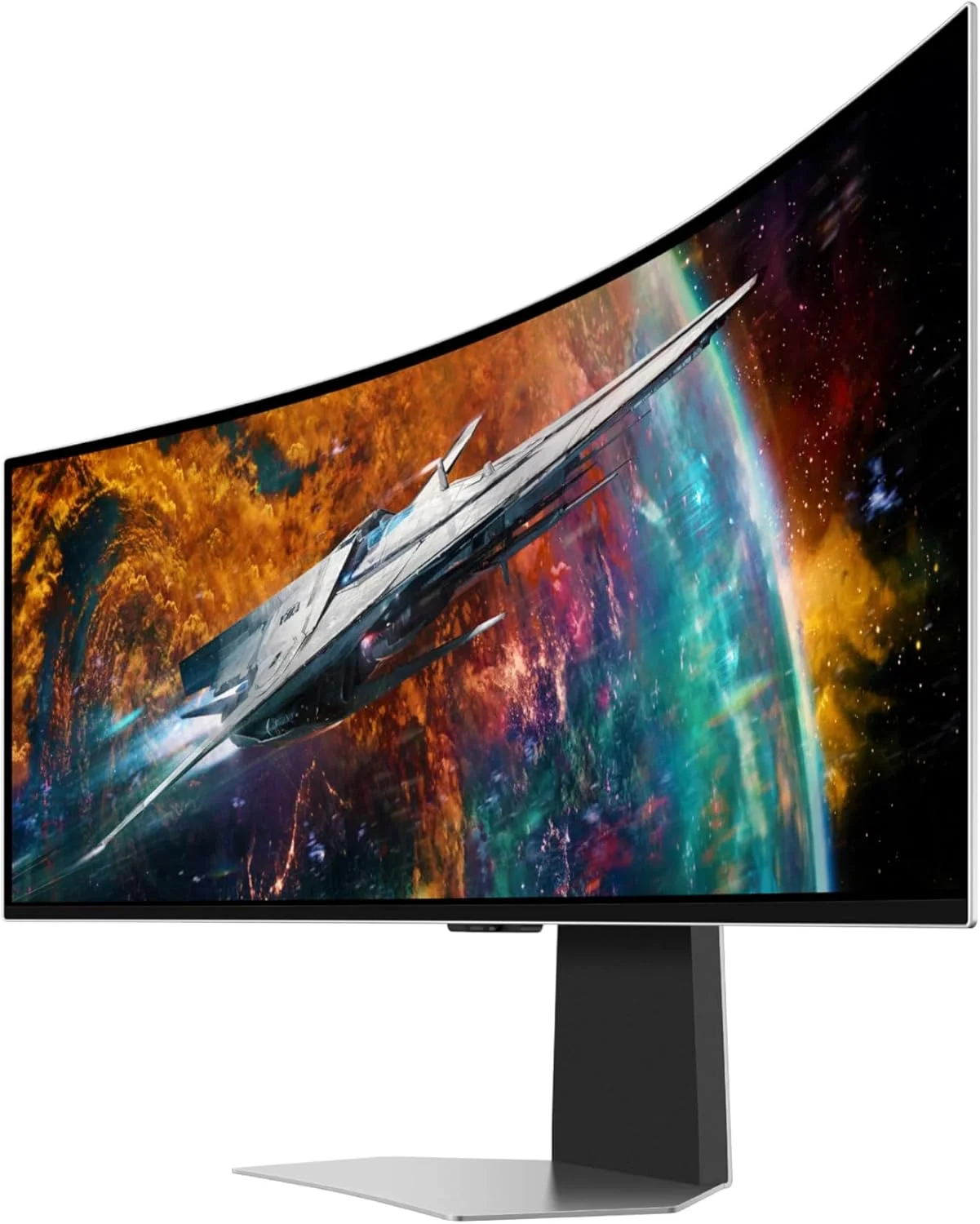 مانیتور گیمینگ هوشمند خمیده 49 اینچی سامسونگ Odyssey OLED G9 (G95SC) با QD-OLED، نرخ نوسازی 240 هرتز، زمان پاسخگویی 0.03 میلی‌ثانیه، AMD Freestyle Premium Pro، سازگار با G-Sync، Dual QHD، پردازنده Neo Quantum Pro، مدل LS49CG954SNXZA
