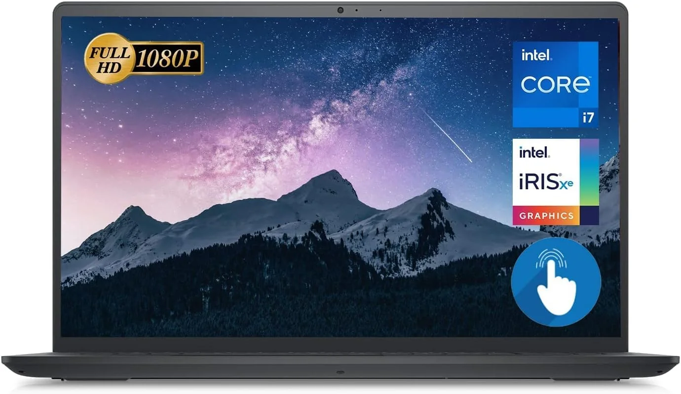 لپ تاپ دل Inspiron 15 سری 3000 مدل 3530، صفحه نمایش لمسی 15.6 اینچی FHD، پردازنده نسل سیزدهم Intel Core i7-1355U، رم 16 گیگابایتی، SSD PCIe 1 ترابایتی، وب کم، HDMI، Wi-Fi 6، ویندوز 11 هوم، مشکی