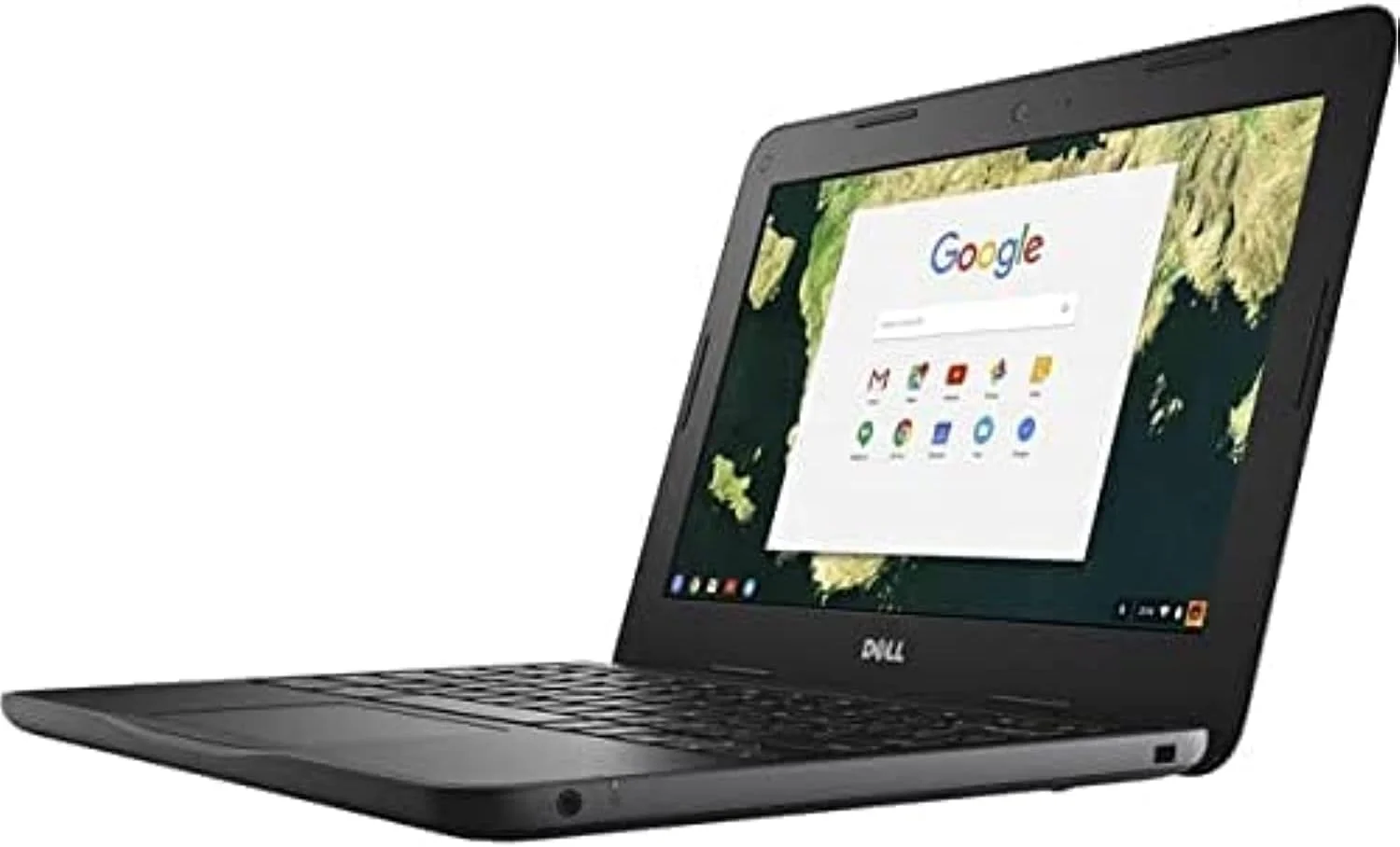 لپ تاپ استوک DELL - Chromebook 3180 (2017) با صفحه نمایش 11.6 اینچی، پردازنده Intel Celeron N3060 / نسل سوم / 4 گیگابایت رم / 16 گیگابایت SSD / 256 مگابایت گرافیک Intel HD 400 انگلیسی مشکی
