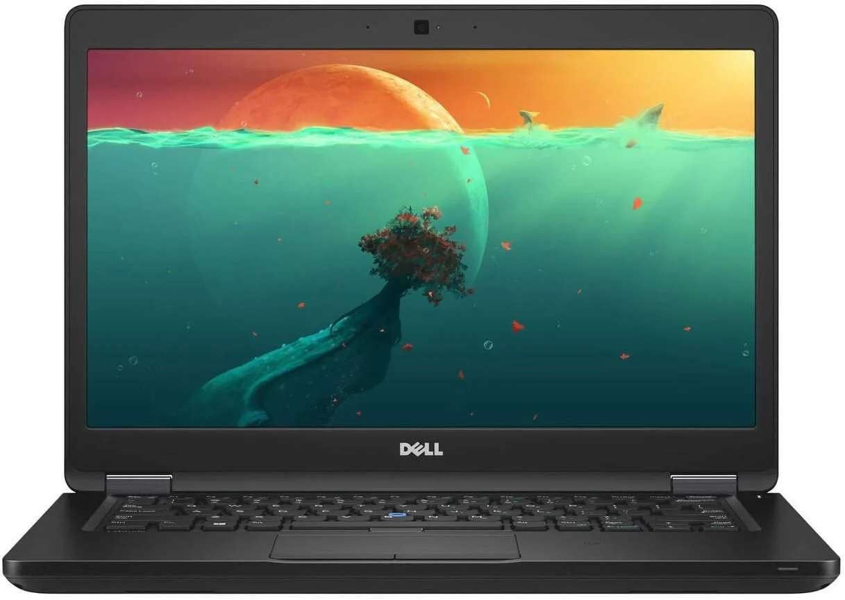 لپ تاپ 14 اینچی Dell Latitude 5480، پردازنده Intel Core I5 6300U 2.4Ghz، رم 16 گیگابایتی DDR4، حافظه SSD 256 گیگابایتی M.2، پورت USB Type-C، HDMI، وب کم، ویندوز 10 پرو X64 (بازسازی شده)