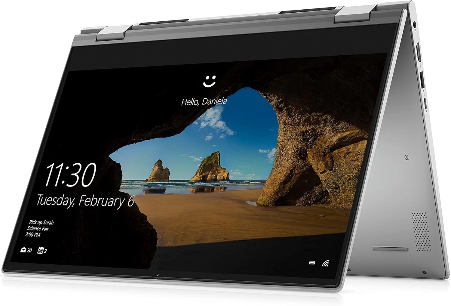 لپ تاپ 2 در 1 دل Inspiron 5000 با صفحه نمایش 14 اینچی FHD، پردازنده Intel Core i7-1165G7، رم 16 گیگابایتی، حافظه SSD 512 گیگابایتی، صفحه لمسی، Waves MaxxAudio Pro، ویندوز 10 هوم