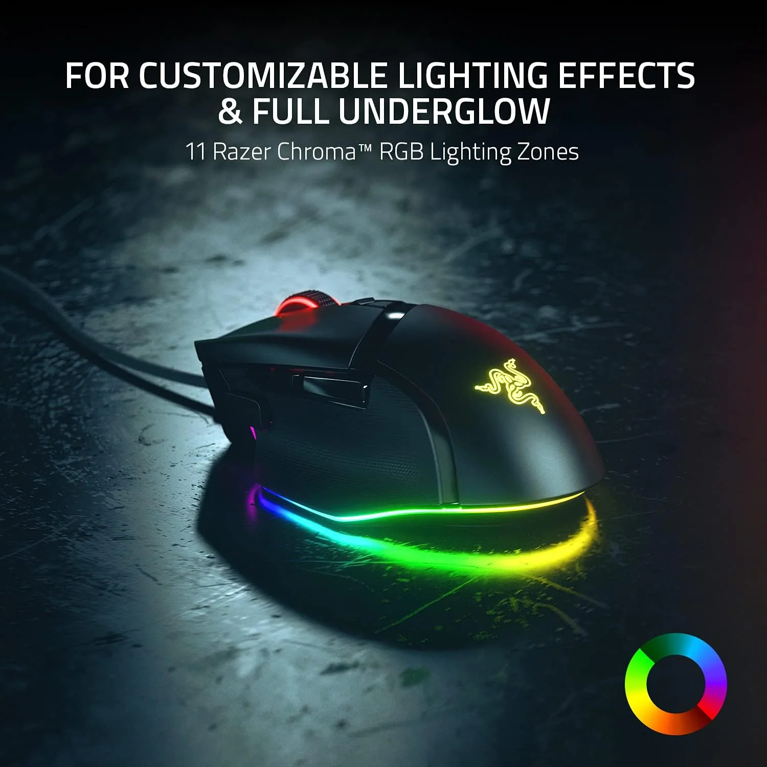 ماوس گیمینگ ارگونومیک قابل تنظیم Razer Basilisk V3: سریعترین سوئیچ ماوس، نورپردازی Chroma RGB، سنسور اپتیکال 26K DPI، 11 دکمه قابل برنامه ریزی، چرخ اسکرول HyperScroll - مشکی کلاسیک ماوس گیمینگ ارگونومیک قابل تنظیم Razer Basilisk V3: سریعترین سوئیچ ماوس، نورپردازی Chroma RGB، سنسور اپتیکال 26K DPI، 11 دکمه قابل برنامه ریزی، چرخ اسکرول HyperScroll - مشکی کلاسیک