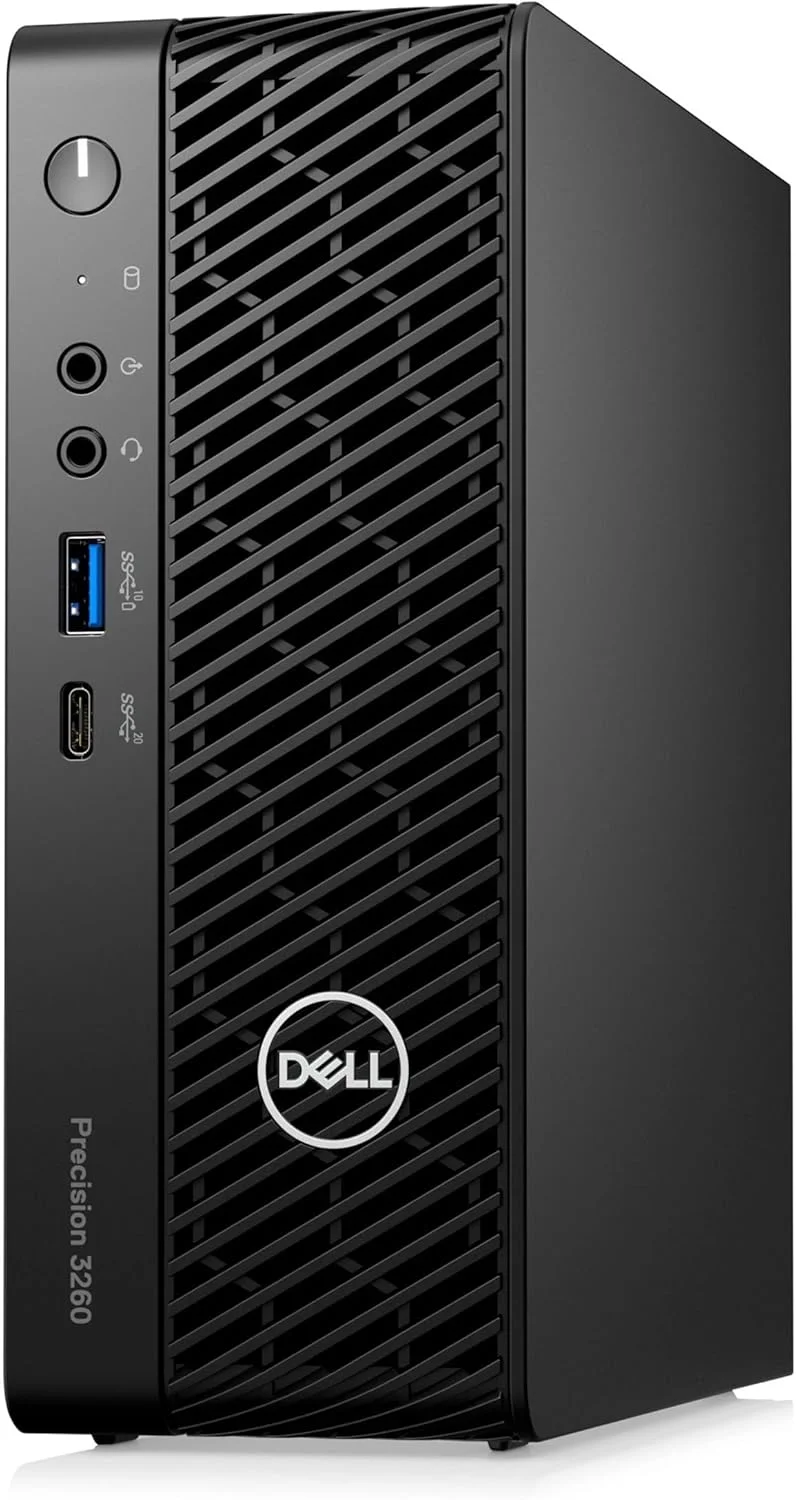 ایستگاه کاری Dell Precision 3000 3260 - پردازنده Intel Core i7 دوازده هسته ای (12 هسته) i7-12700 نسل دوازدهم 2.10 گیگاهرتز - 16 گیگابایت رم DDR5 SDRAM - 512 گیگابایت SSD - فوق العاده کوچک، مشکی