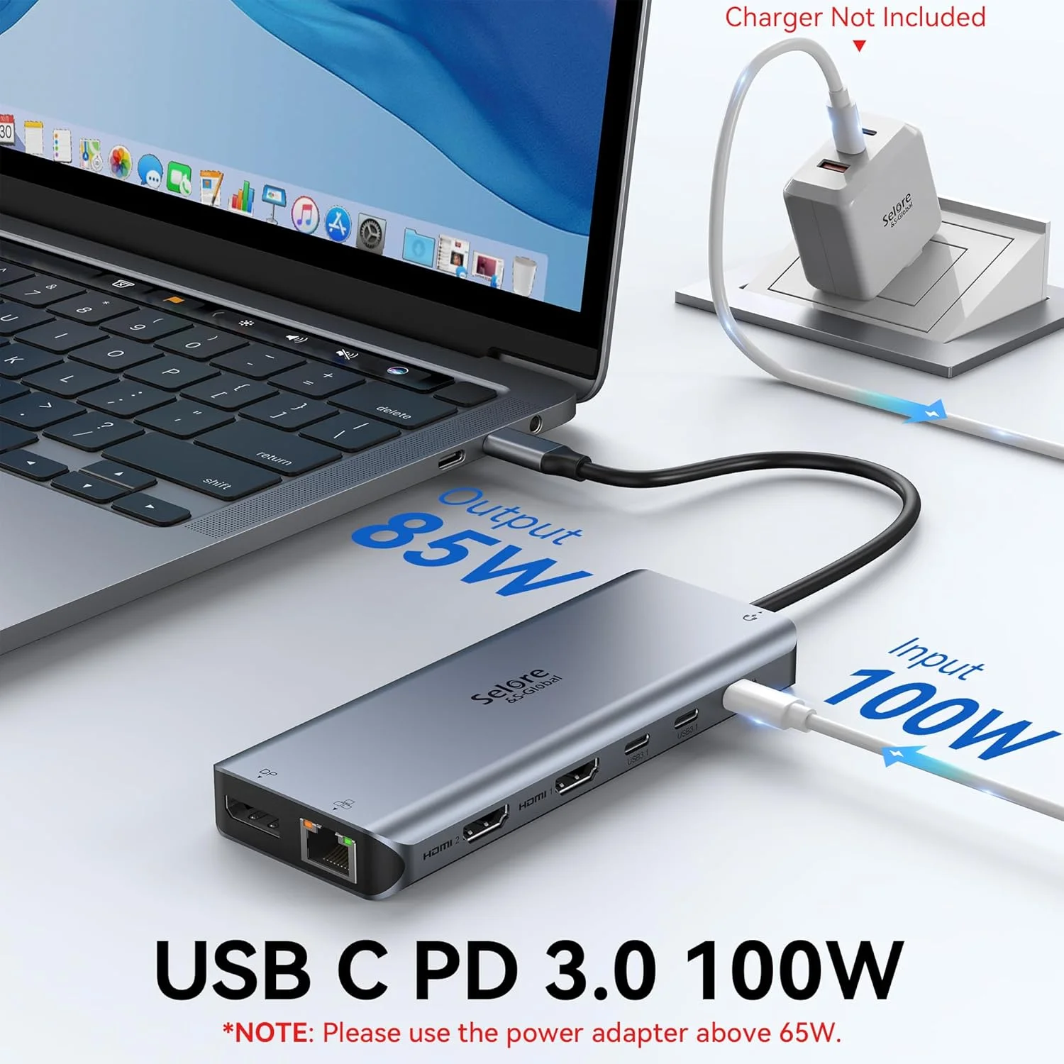 ایستگاه داکینگ لپ تاپ USB C سلور، هاب آداپتور داکینگ 13 در 1 USB C با 3 مانیتور با پورت های 4K DP+4K HDMI+PD+RJ45 Ethernet+USB 3.1&2.0+SD/TF+Audio سازگار برای Macbook Dell HP ایستگاه داکینگ لپ تاپ USB C سلور، هاب آداپتور داکینگ 13 در 1 USB C با 3 مانیتور با پورت های 4K DP+4K HDMI+PD+RJ45 Ethernet+USB 3.1&2.0+SD/TF+Audio سازگار برای Macbook Dell HP