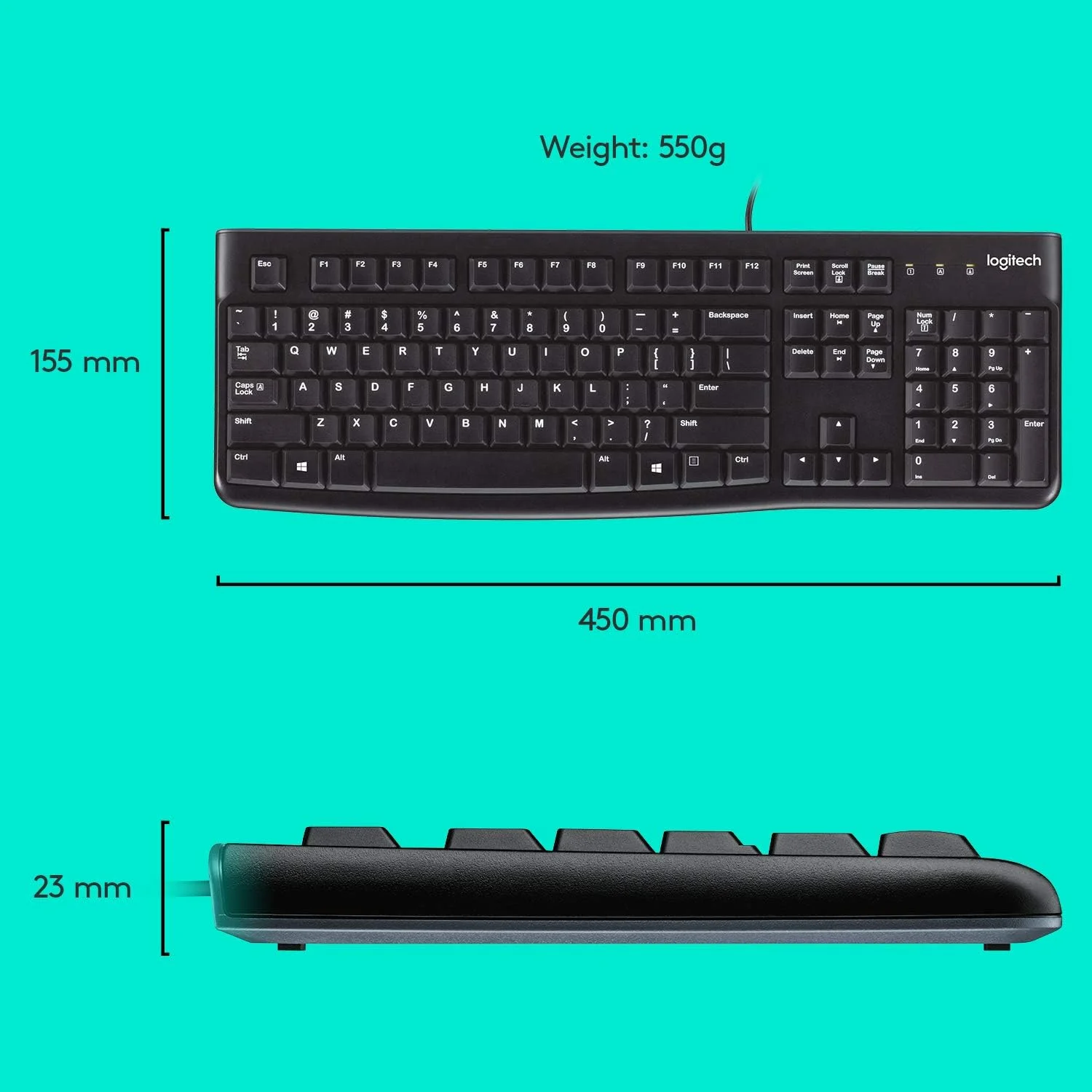 کیبورد و ماوس سیم دار Logitech MK120 برای ویندوز، ماوس اپتیکال سیم دار، اتصال USB Plug-and-Play، اندازه کامل، PC/لپ تاپ، طرح بندی UK - مشکی کیبورد و ماوس سیم دار Logitech MK120 برای ویندوز، ماوس اپتیکال سیم دار، اتصال USB Plug-and-Play، اندازه کامل، PC/لپ تاپ، طرح بندی UK - مشکی