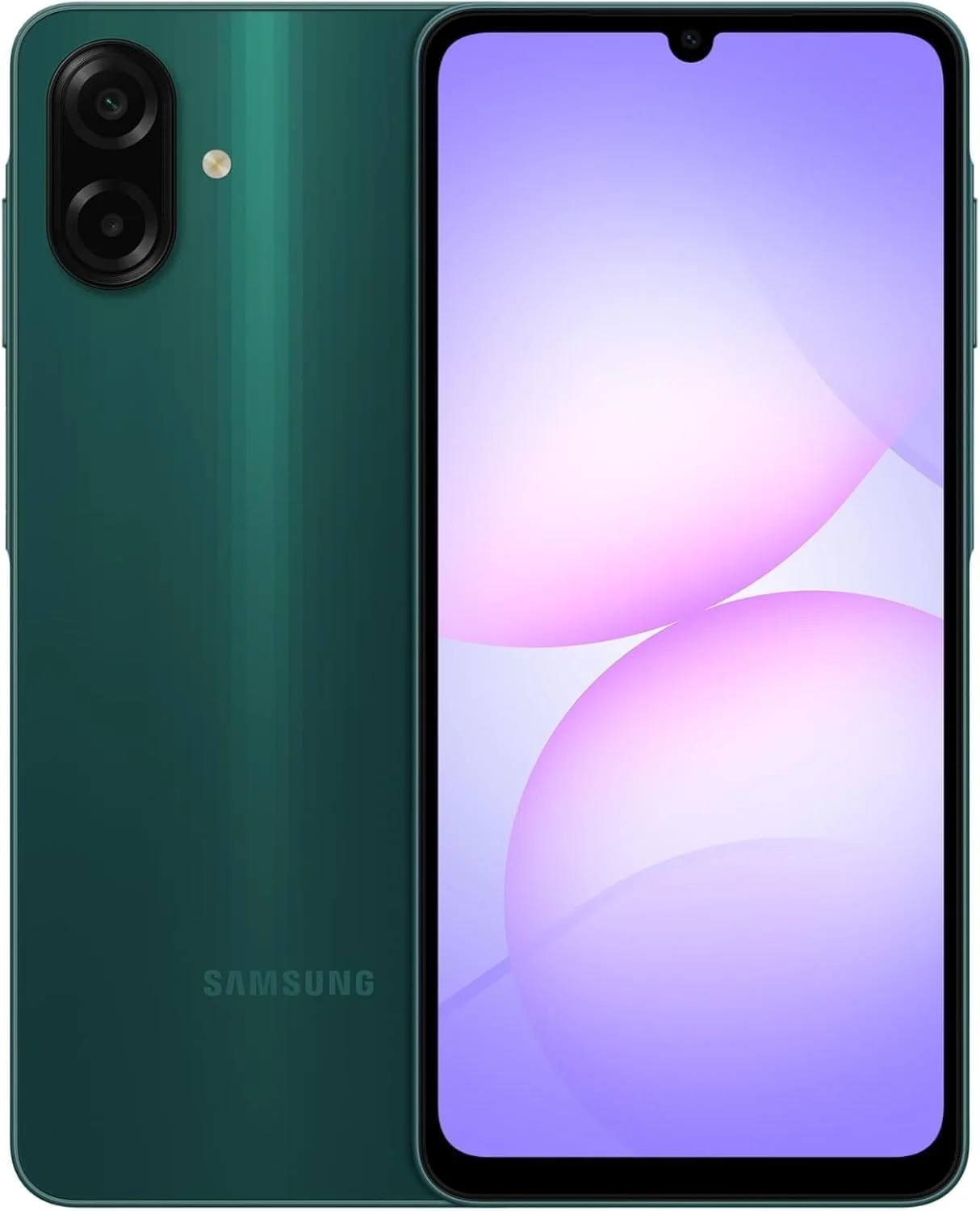 گوشی موبایل سامسونگ گلکسی A07 LTE دو سیم کارت (نسخه بین المللی) - 256 گیگابایت حافظه داخلی، 8 گیگابایت رم، پردازنده 6 نانومتری، صفحه نمایش بزرگ، 6 آپدیت سیستم عامل، سبز