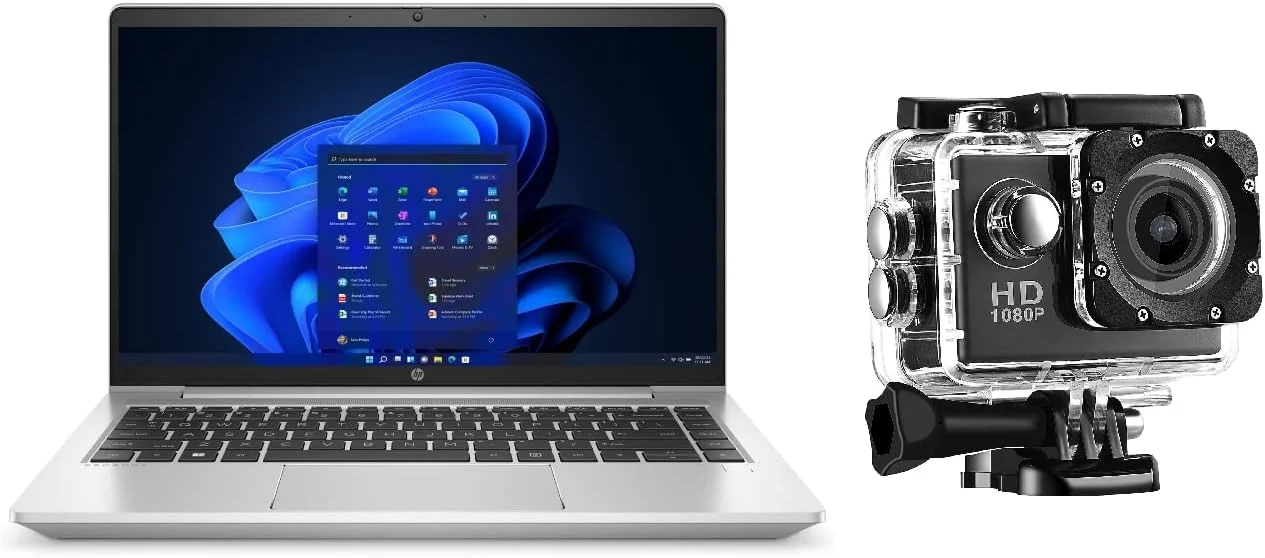 آخرین مدل لپ تاپ تجاری HP Probook 440 G10، صفحه نمایش 14 اینچی، پردازنده Core i7-1355U تا 4.7 گیگاهرتز، 16 گیگابایت رم، 1 ترابایت حافظه، گرافیک Intel Iris Xe، حسگر اثر انگشت، ویندوز 11 پرو، نقره ای به همراه دوربین ورزشی (ارتقا یافته)