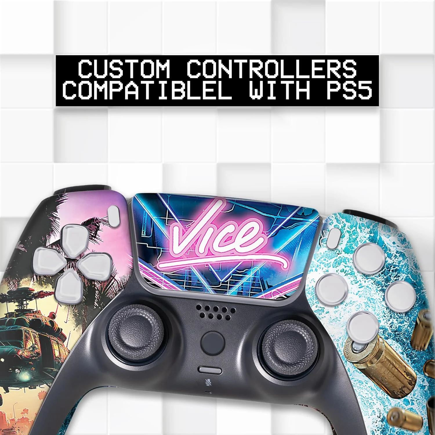 دسته بازی سفارشی BABY CUDDLE BOX GTA 6 PS-5 بیسیم سازگار با کنسول پلی استیشن 5 توسط BCB Controllers | با افتخار سفارشی شده در ایالات متحده آمریکا با چاپ دائمی هیدرو دیپ (نه فقط یک برچسب)(MODDED) دسته بازی سفارشی BABY CUDDLE BOX GTA 6 PS-5 بیسیم سازگار با کنسول پلی استیشن 5 توسط BCB Controllers | با افتخار سفارشی شده در ایالات متحده آمریکا با چاپ دائمی هیدرو دیپ (نه فقط یک برچسب)(MODDED)