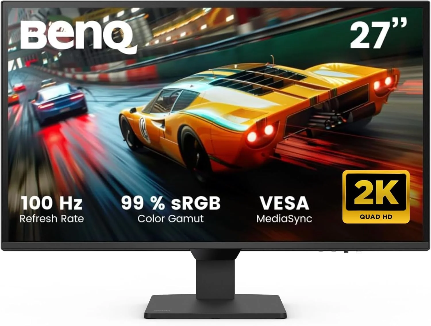 مانیتور 27 اینچی بنکیو GW2790Q با کیفیت 2K QHD و نرخ تازه‌سازی 100 هرتز، پنل IPS و فناوری محافظت از چشم، HDMI، DP، رزولوشن 2560×1440، حاشیه فوق‌العاده باریک، دارای گواهینامه Eyesafe، VESA MediaSync، فناوری هوشمند روشنایی (B.I. Gen2)، نور آبی کم+، Eye-CareU (عرضه در سال 2025)