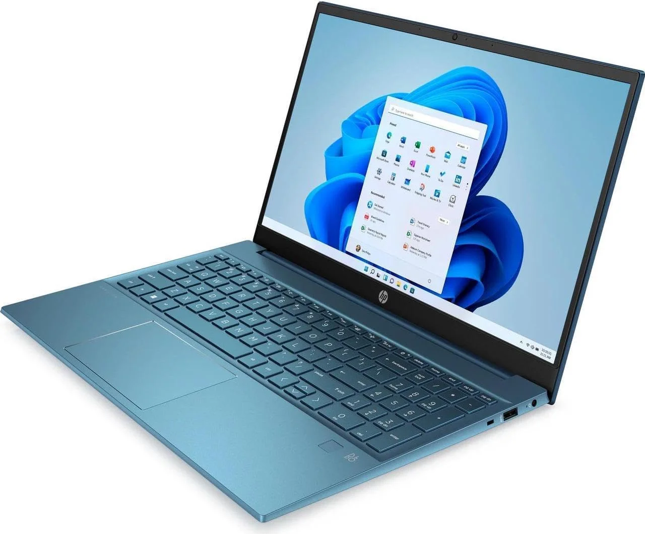 لپ تاپ HP Pavilion 15 با صفحه نمایش 15.6 اینچی مورب FHD ضد تابش نور - پردازنده Intel Core i5-1335U - گرافیک Intel Iris Xe - نور پس زمینه - حسگر اثر انگشت - 16 گیگابایت رم DDR 4 - 1 ترابایت NVMe SSD ویندوز 11 - آبی
