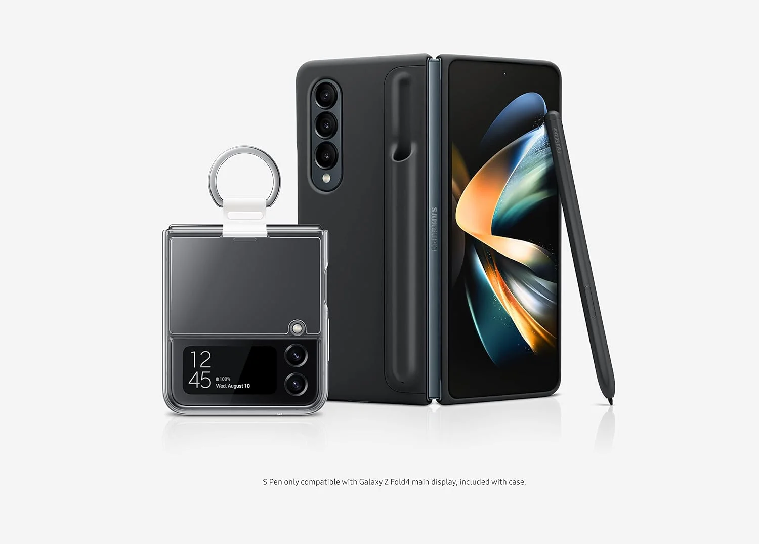 گوشی موبایل سامسونگ Galaxy Z Flip 4، گوشی هوشمند اندرویدی کارخانه آنلاک شده، 256 گیگابایت، حالت Flex، دوربین هندزفری، طراحی تاشو و جمع و جور، صفحه نمایش جلویی اطلاع رسانی، نسخه ایالات متحده، 2022، طلایی صورتی