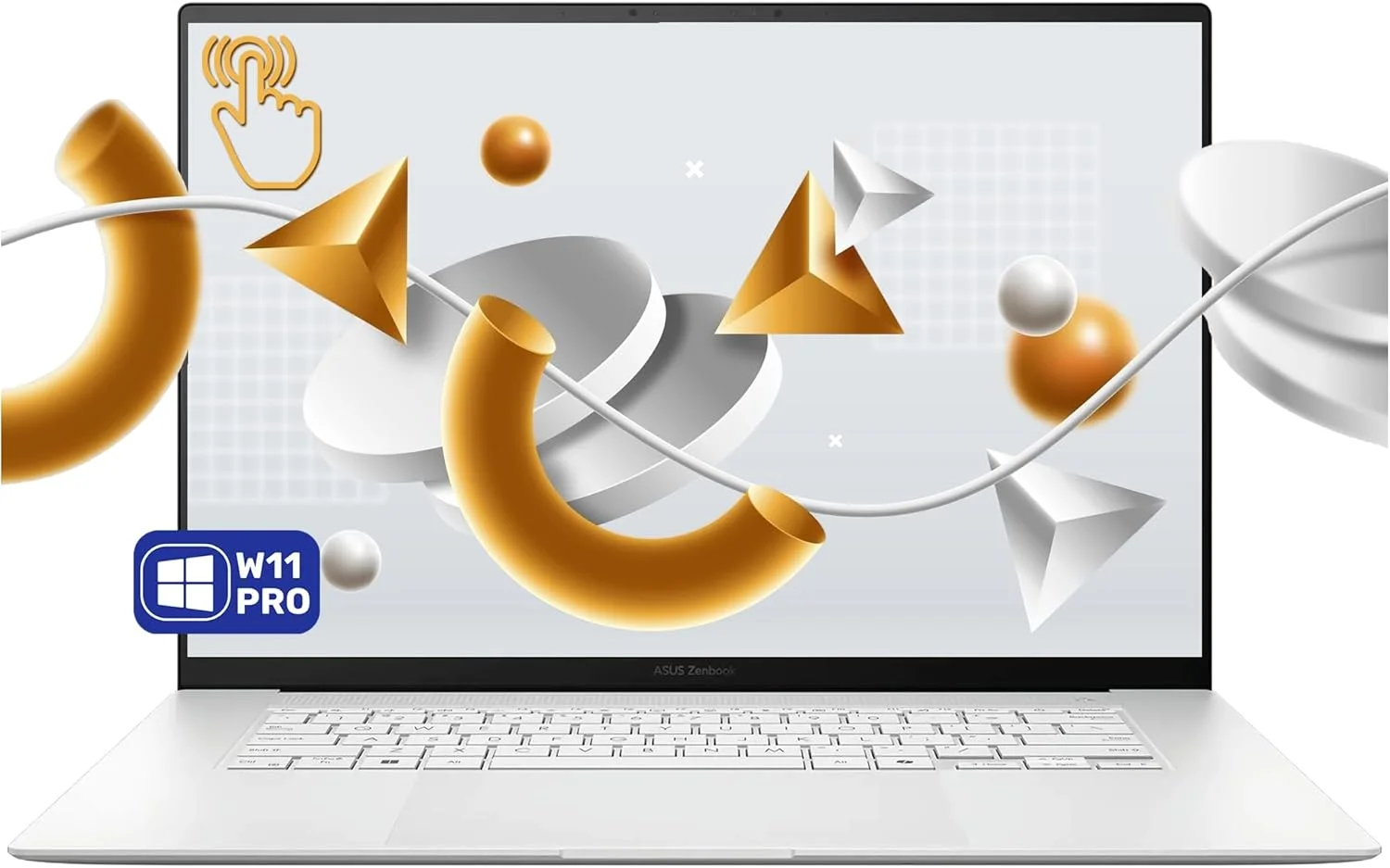 لپ تاپ ASUS Zenbook S 16، پردازنده AMD Ryzen AI 9 365، رم 24 گیگابایتی DDR5، حافظه SSD PCIe 1 ترابایتی، صفحه نمایش لمسی 16 اینچی 3K (2880x1800)، کارت گرافیک AMD Radeon 880M، ویندوز 11 پرو