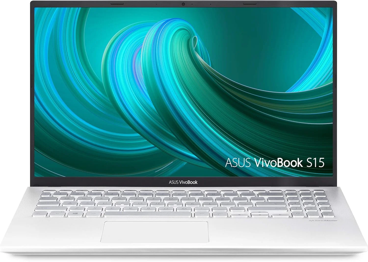 ایسوس ویووبوک S15 S512، لپ تاپ سبک و باریک 15.6 اینچی FHD، پردازنده Intel Core i7-8565U، رم 8 گیگابایتی DDR4، حافظه SSD PCIe NVMe 256 گیگابایتی + هارد دیسک 1 ترابایتی، ویندوز 10 هوم، S512FA-DB71، نقره ای متال