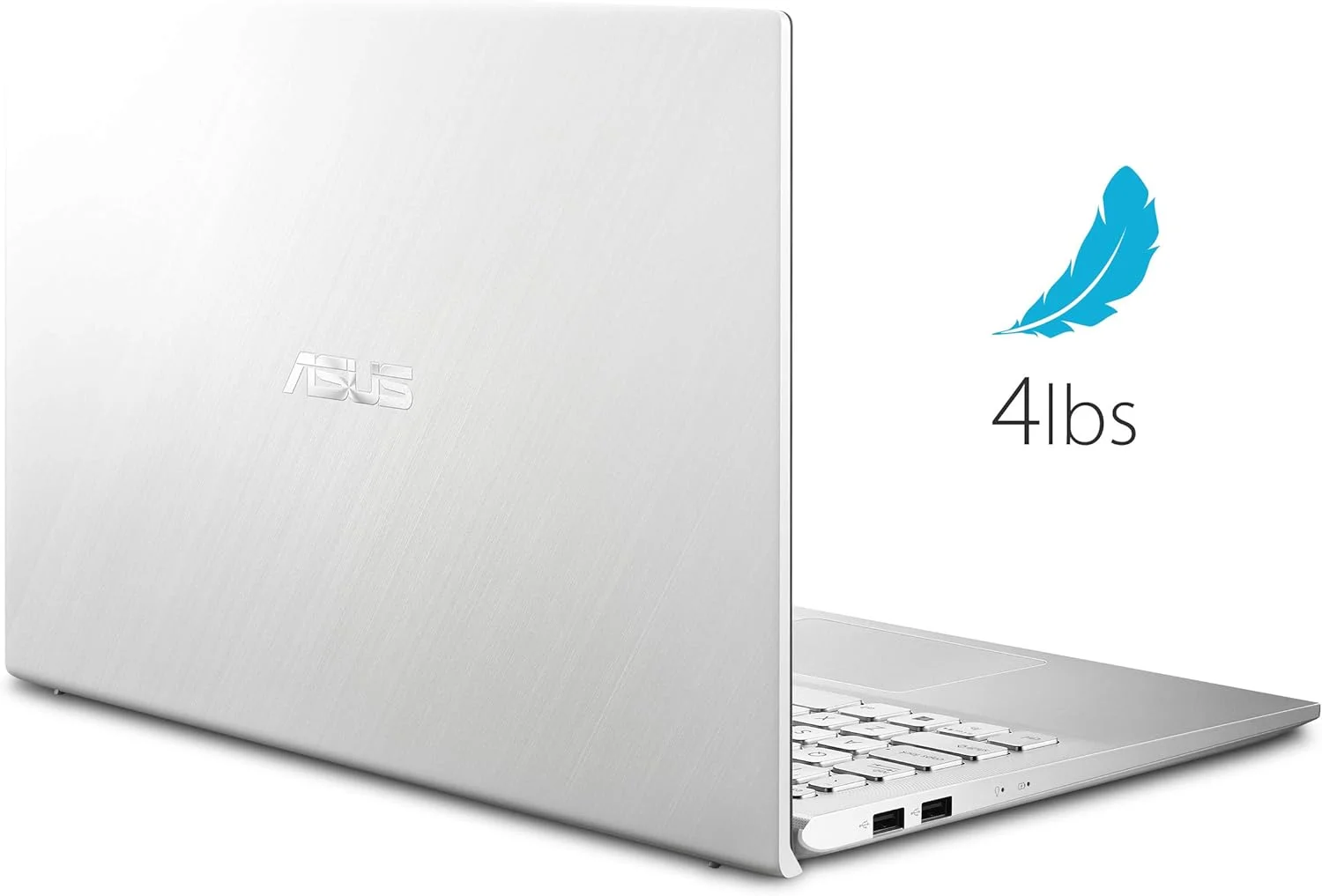ایسوس ویووبوک S15 S512، لپ تاپ سبک و باریک 15.6 اینچی FHD، پردازنده Intel Core i7-8565U، رم 8 گیگابایتی DDR4، حافظه SSD PCIe NVMe 256 گیگابایتی + هارد دیسک 1 ترابایتی، ویندوز 10 هوم، S512FA-DB71، نقره ای متال