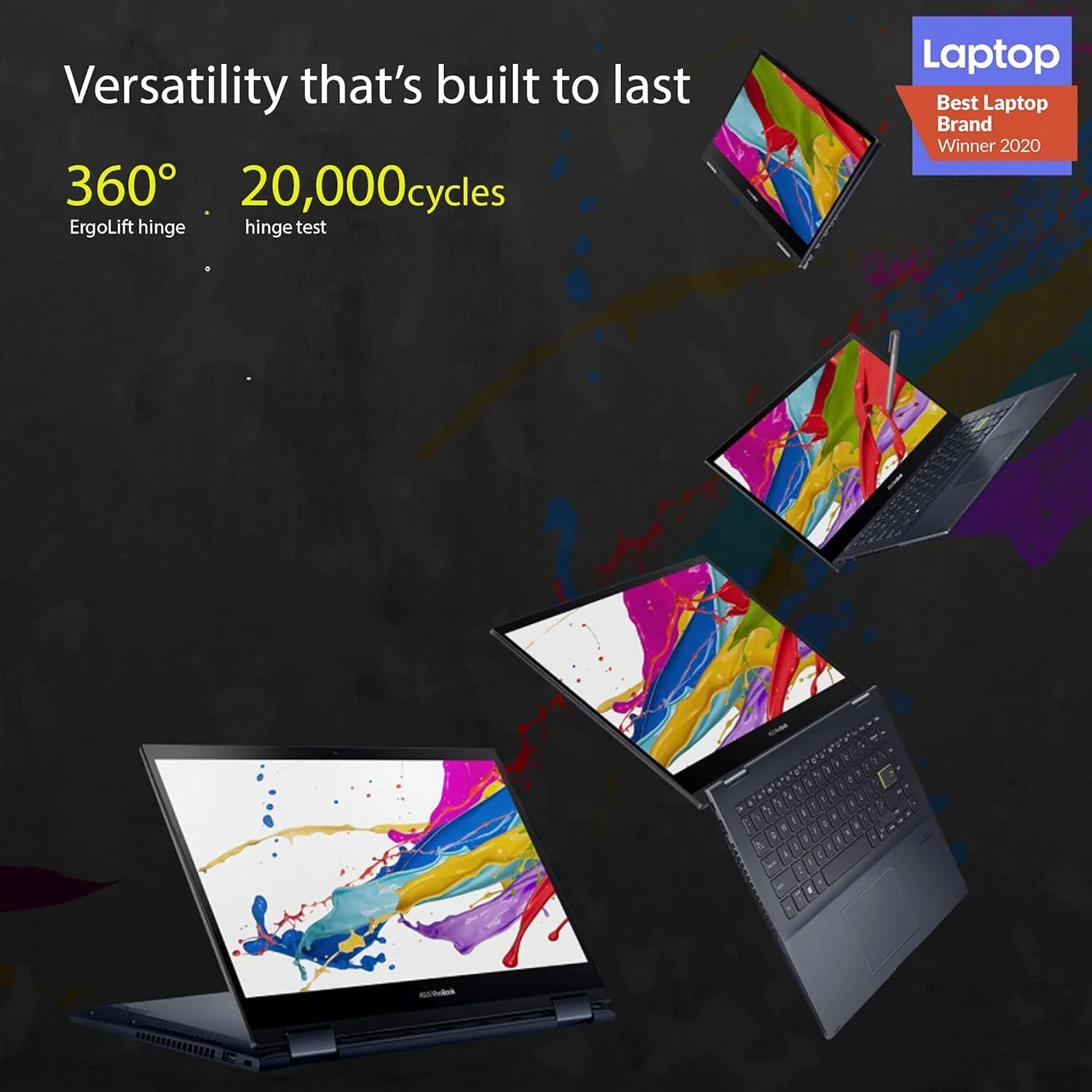 لپ تاپ ASUS VivoBook Flip 14 TM420UA-EC010T (مشکی سفارشی) پردازنده 6 هسته ای AMD Ryzen 5 5500U با فرکانس 2.1 گیگاهرتز، 8 گیگابایت رم، 512 گیگابایت SSD، گرافیک AMD Radeon، صفحه نمایش 14 اینچی FHD، حسگر اثر انگشت، صفحه لمسی، وب کم HD، ویندوز 10، کیبورد با نور پس زمینه انگلیسی-عربی لپ تاپ ASUS VivoBook Flip 14 TM420UA-EC010T (مشکی سفارشی) پردازنده 6 هسته ای AMD Ryzen 5 5500U با فرکانس 2.1 گیگاهرتز، 8 گیگابایت رم، 512 گیگابایت SSD، گرافیک AMD Radeon، صفحه نمایش 14 اینچی FHD، حسگر اثر انگشت، صفحه لمسی، وب کم HD، ویندوز 10، کیبورد با نور پس زمینه انگلیسی-عربی