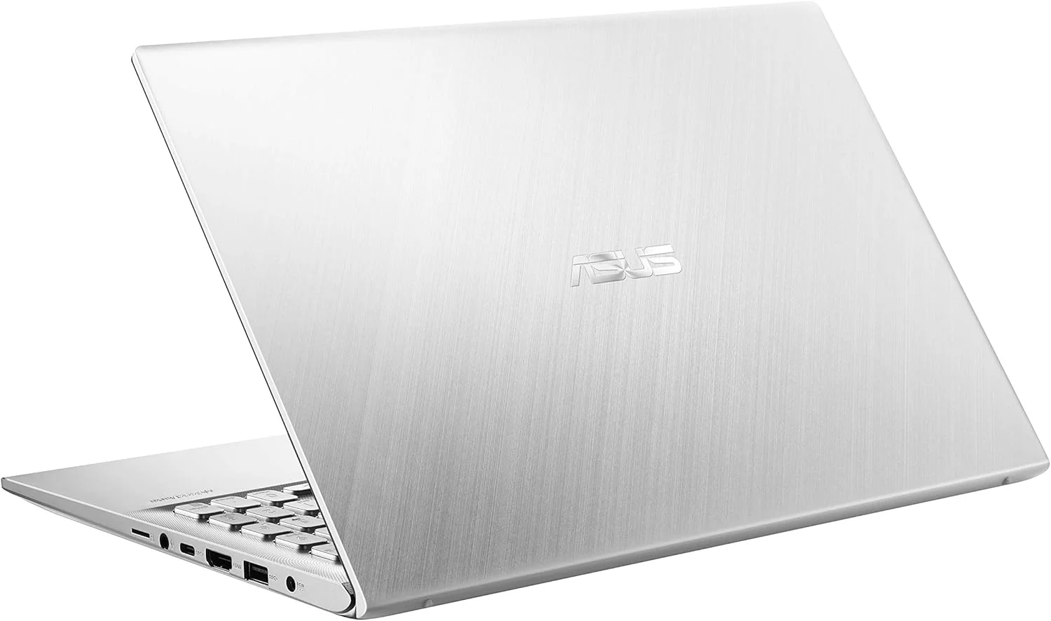 ایسوس ویووبوک S15 S512، لپ تاپ سبک و باریک 15.6 اینچی FHD، پردازنده Intel Core i7-8565U، رم 8 گیگابایتی DDR4، حافظه SSD PCIe NVMe 256 گیگابایتی + هارد دیسک 1 ترابایتی، ویندوز 10 هوم، S512FA-DB71، نقره ای متال