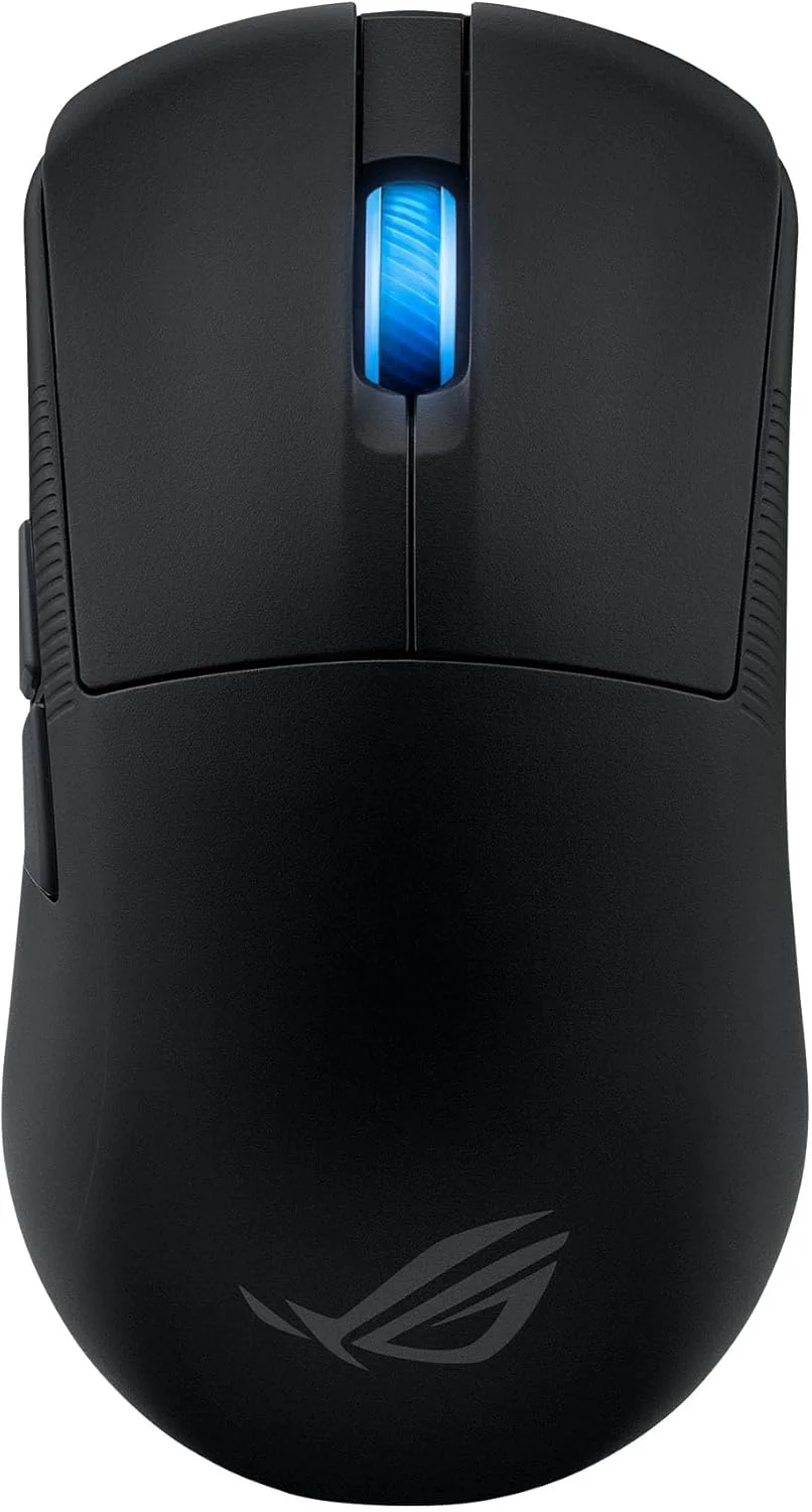 موس گیمینگ بی‌سیم ایسوس ROG Harpe Ace Mini، وزن سبک 49 گرم، سنسور اپتیکال AimPoint Pro 42K، میکرو سوئیچ‌های اپتیکال، تقویت کننده نرخ پولینگ ROG، گیمینگ Esports و FPS، کوچک، متوسط، مشکی