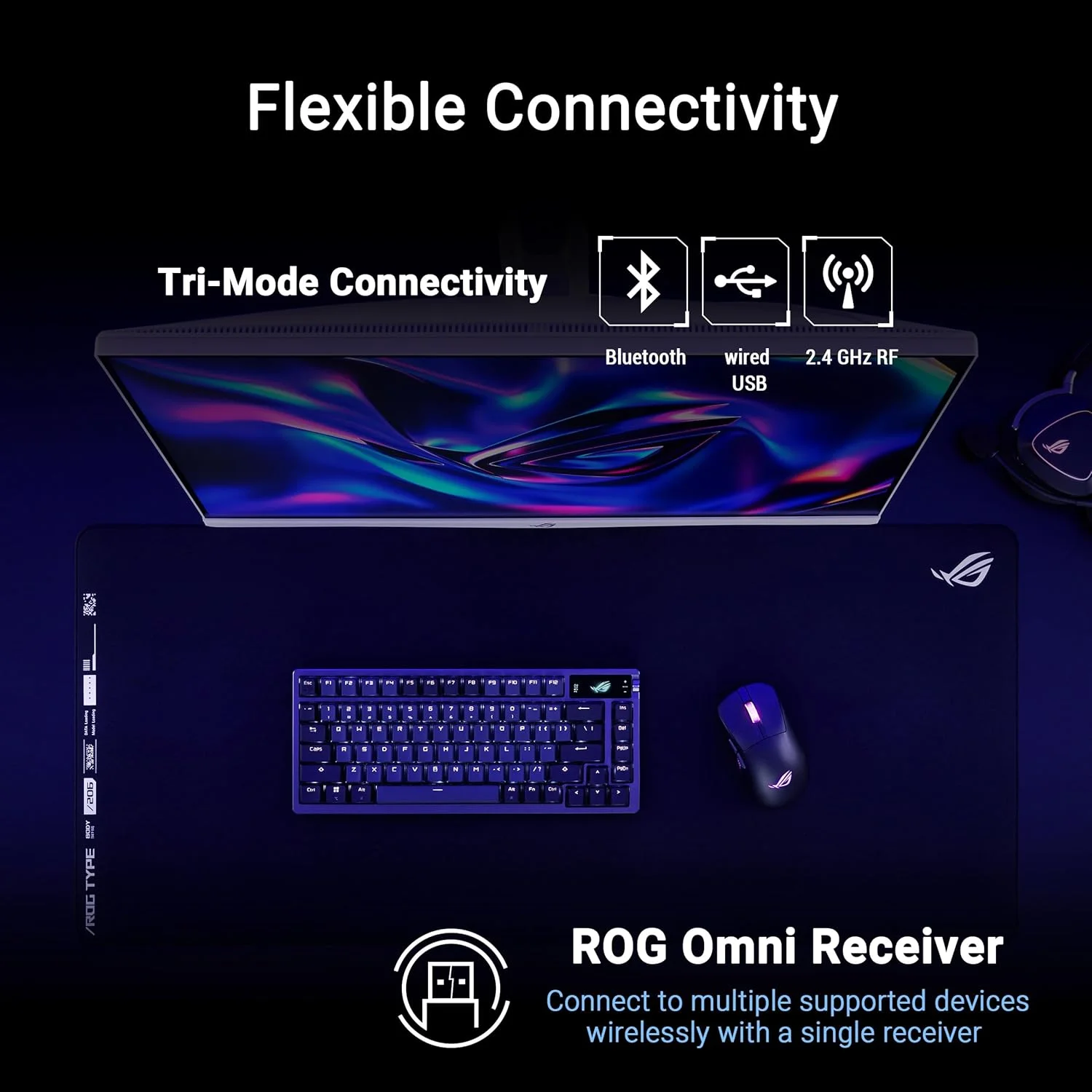 موس گیمینگ بی سیم ارگونومیک ASUS ROG Keris II Origin: طراحی 65 گرمی، سوکت سوئیچ Push-Fit II، میکرو سوئیچ II، بی سیم SpeedNova، RF بی سیم 2.4 گیگاهرتز، بلوتوث و USB سیمی - مشکی موس گیمینگ بی سیم ارگونومیک ASUS ROG Keris II Origin: طراحی 65 گرمی، سوکت سوئیچ Push-Fit II، میکرو سوئیچ II، بی سیم SpeedNova، RF بی سیم 2.4 گیگاهرتز، بلوتوث و USB سیمی - مشکی