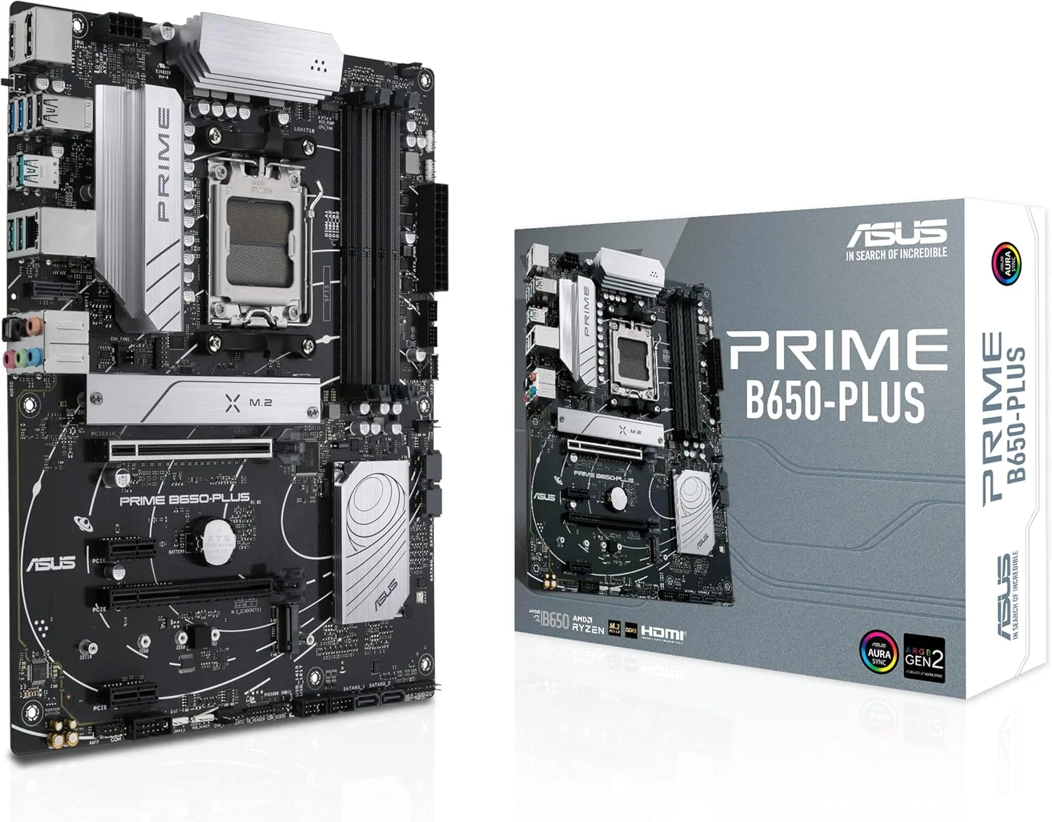 مادربرد ASUS Prime B650-PLUS AMD B650 (Ryzen 7000) ATX (DDR5, PCIe 5.0 M.2, اترنت 2.5 گیگابیتی, DisplayPort, HDMI®, USB 3.2 Gen 2 Type-C®, USB 3.2 Gen 1 Type-C® جلو, BIOS Flashback™, پشتیبانی از USB4®)