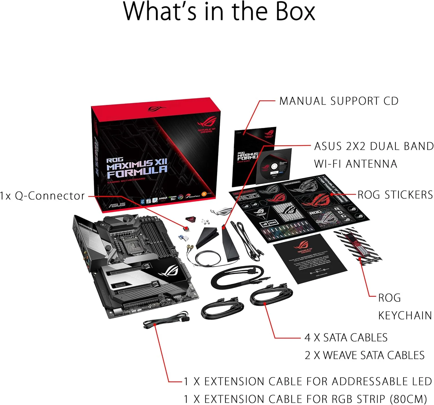 مادربرد ایسوس ROG MAXIMUS XII FORMULA (INTEL Z490) (WiFi 6) LGA 1200 Intel Z490 SATA 6Gb/s ATX