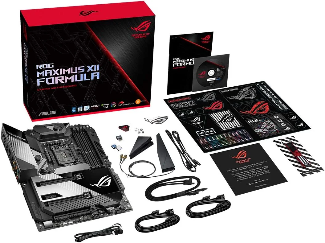 مادربرد ایسوس ROG MAXIMUS XII FORMULA (INTEL Z490) (WiFi 6) LGA 1200 Intel Z490 SATA 6Gb/s ATX