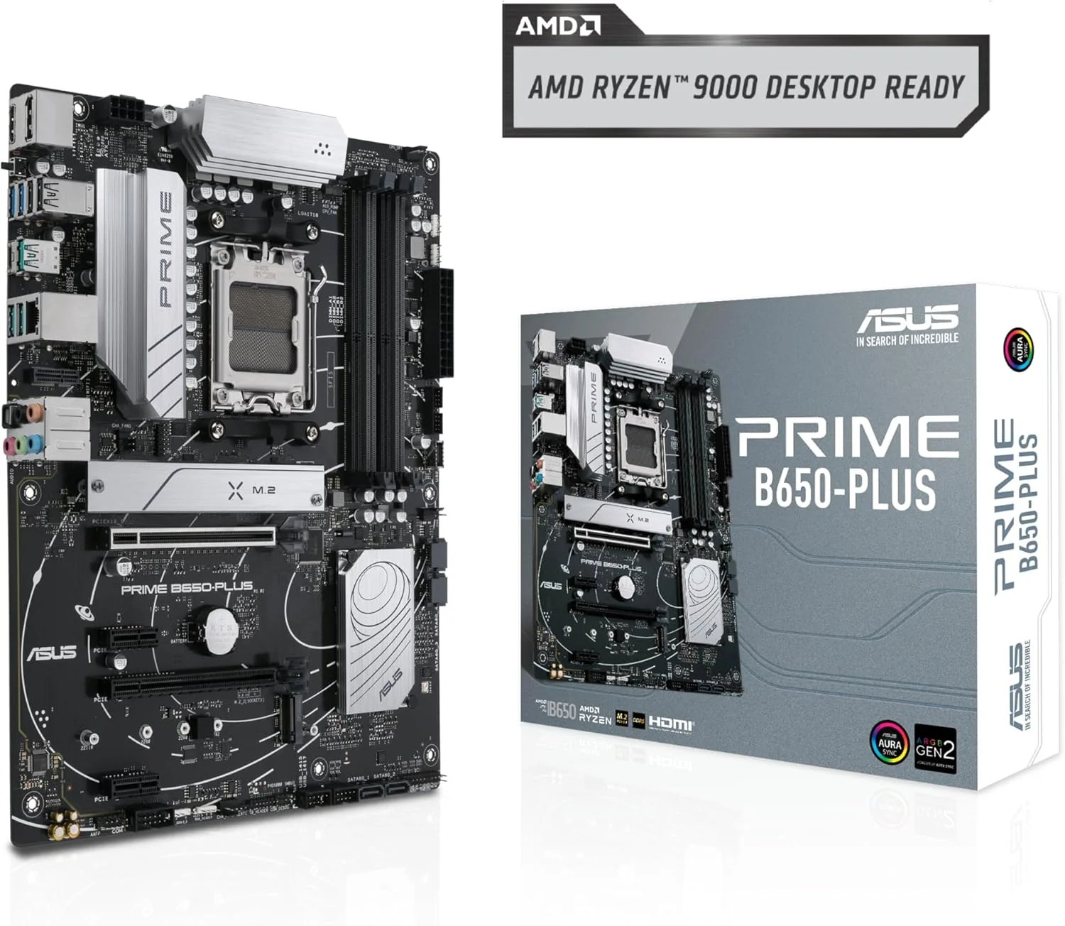 مادربرد ASUS Prime B650-PLUS AMD B650 (Ryzen 7000) ATX (DDR5, PCIe 5.0 M.2, اترنت 2.5 گیگابیتی, DisplayPort, HDMI®, USB 3.2 Gen 2 Type-C®, USB 3.2 Gen 1 Type-C® جلو, BIOS Flashback™, پشتیبانی از USB4®)