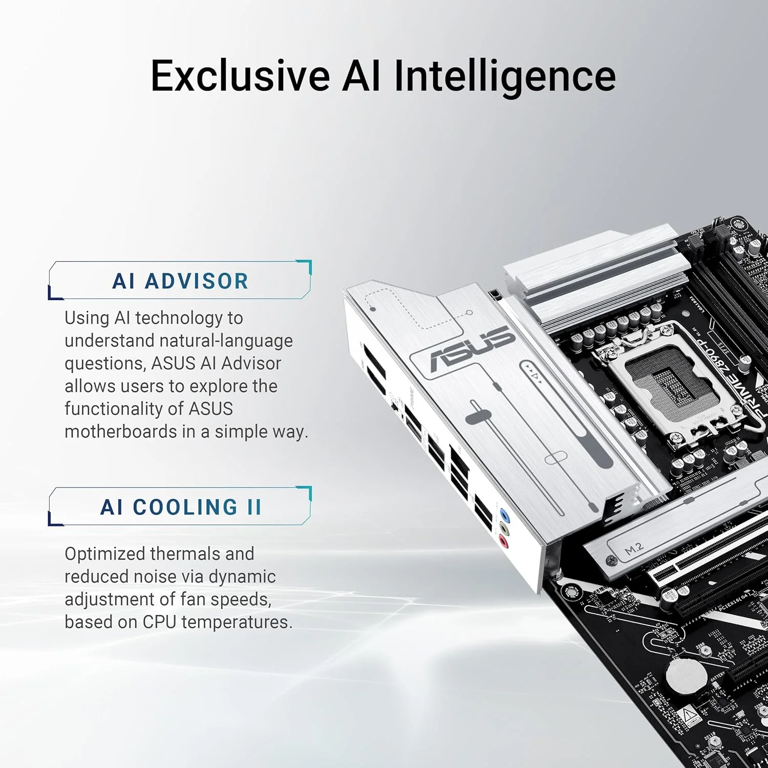 مادربرد ایسوس Prime Z890-P LGA1851 ATX: چیپست Intel Z890، 4 اسلات DIMM، DDR5، USB 20Gbps، HDMI، PCIe 4.0 x16، 4 اسلات M.2، SATA 6Gb/s، صدای فراگیر 7.1 HD، Aura Sync - مشکی