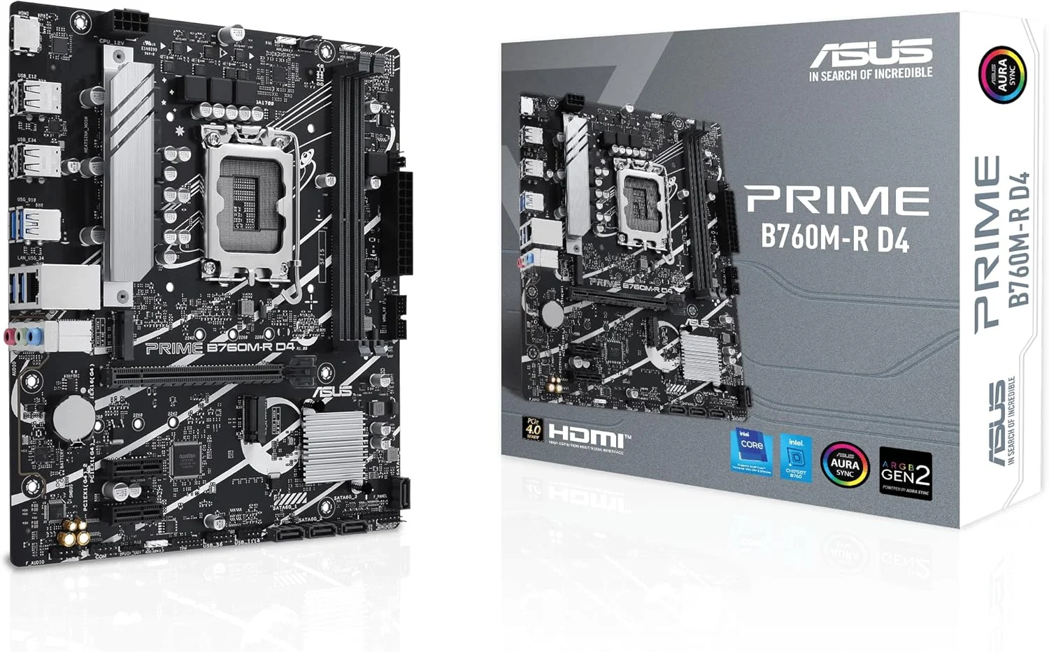 مادربرد ایسوس پرایم B760M-R D4 (سوکت 1700/B760/DDR4/S-ATA 6Gb/s/Micro ATX)