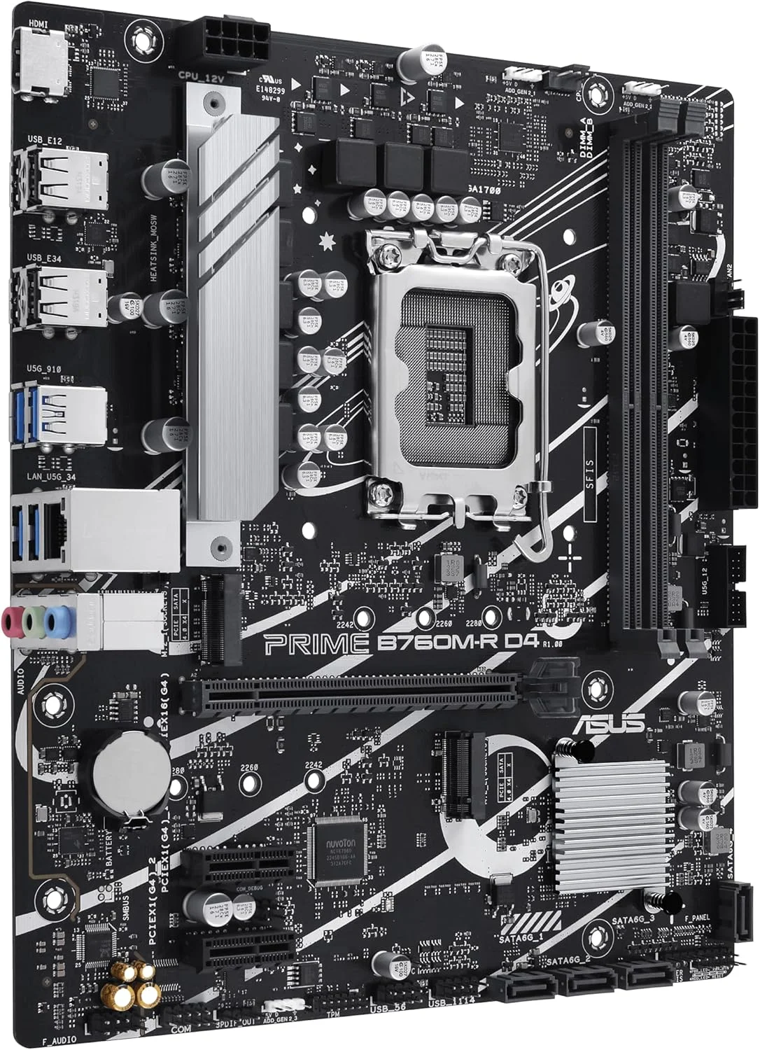 مادربرد ایسوس پرایم B760M-R D4 (سوکت 1700/B760/DDR4/S-ATA 6Gb/s/Micro ATX)