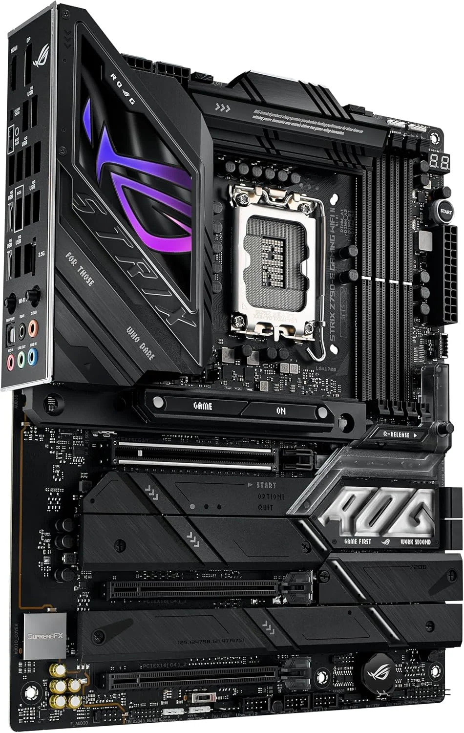 مادربرد گیمینگ ایسوس ROG Strix Z790-E Gaming WiFi II LGA 1700 (پشتیبانی از نسل 14، 13 و 12 اینتل) ATX (DDR5، PCIe 5.0، LAN 2.5 گیگابیتی، 5 اسلات M.2، PCIe 5.0 x16، WiFi 7، کانکتور پنل جلویی با PD 3.0 تا 30 وات)