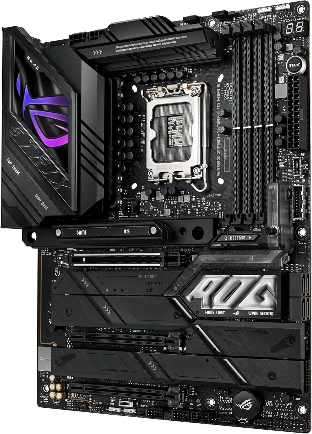 مادربرد گیمینگ ایسوس ROG Strix Z790-E Gaming WiFi II LGA 1700 (پشتیبانی از نسل 14، 13 و 12 اینتل) ATX (DDR5، PCIe 5.0، LAN 2.5 گیگابیتی، 5 اسلات M.2، PCIe 5.0 x16، WiFi 7، کانکتور پنل جلویی با PD 3.0 تا 30 وات)