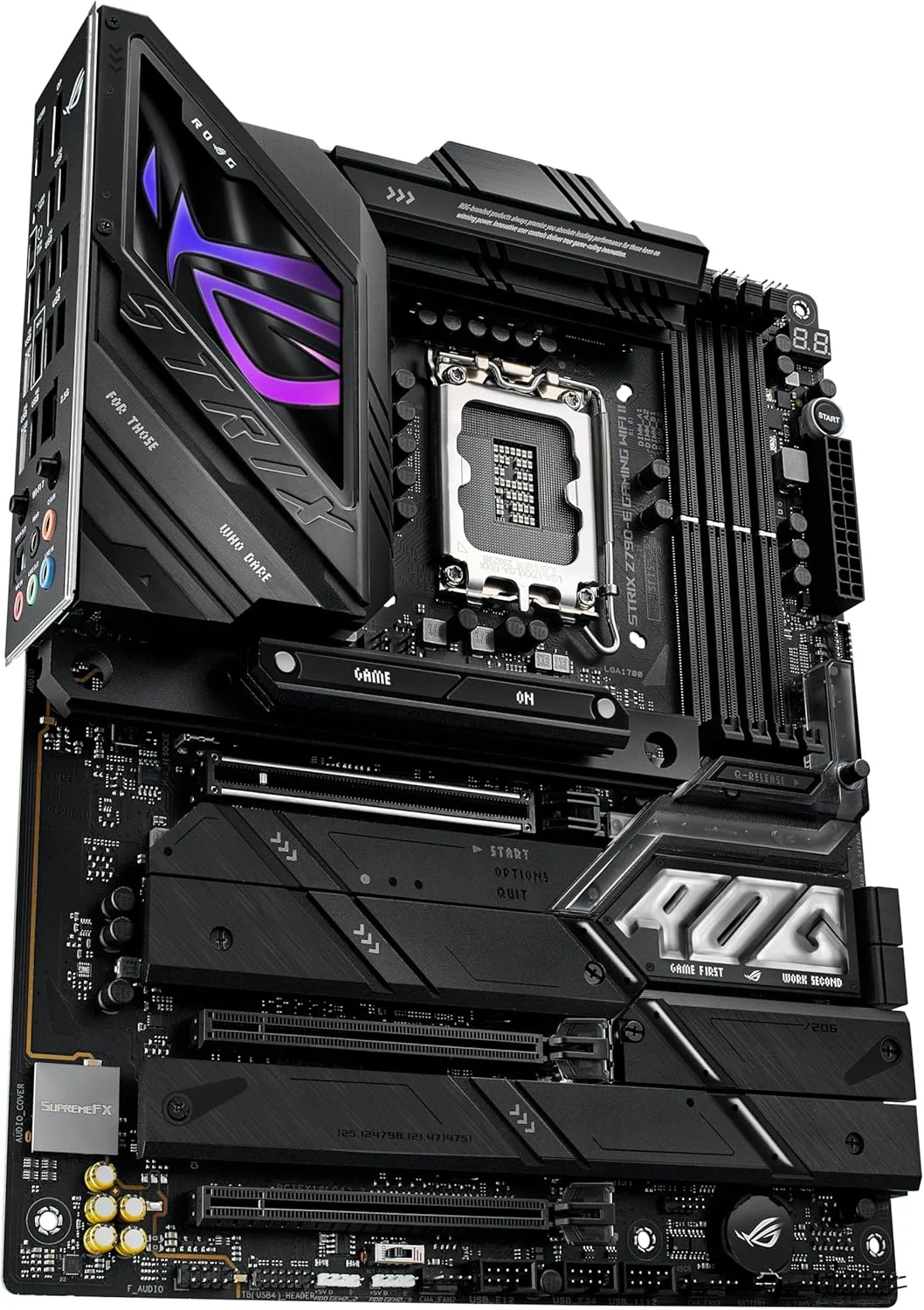 مادربرد گیمینگ ایسوس ROG Strix Z790-E Gaming WiFi II LGA 1700 (پشتیبانی از نسل 14، 13 و 12 اینتل) ATX (DDR5، PCIe 5.0، LAN 2.5 گیگابیتی، 5 اسلات M.2، PCIe 5.0 x16، WiFi 7، کانکتور پنل جلویی با PD 3.0 تا 30 وات)