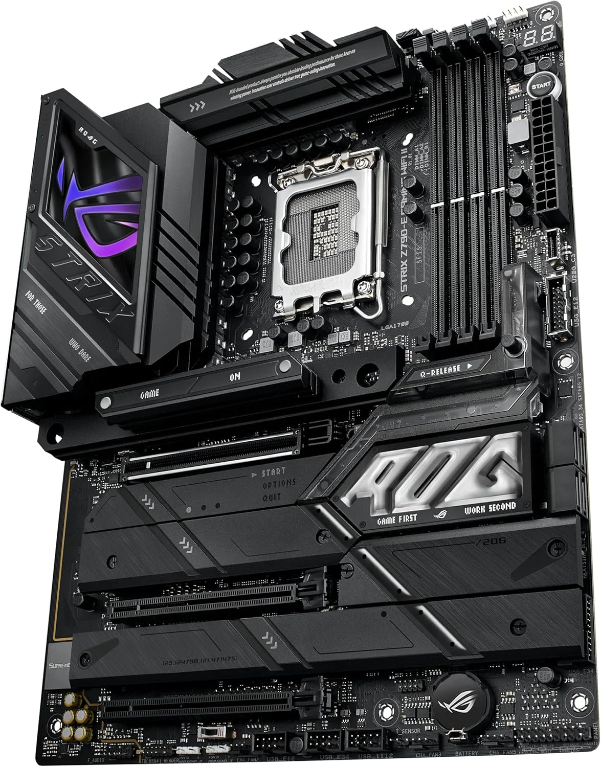 مادربرد گیمینگ ایسوس ROG Strix Z790-E Gaming WiFi II LGA 1700 (پشتیبانی از نسل 14، 13 و 12 اینتل) ATX (DDR5، PCIe 5.0، LAN 2.5 گیگابیتی، 5 اسلات M.2، PCIe 5.0 x16، WiFi 7، کانکتور پنل جلویی با PD 3.0 تا 30 وات)