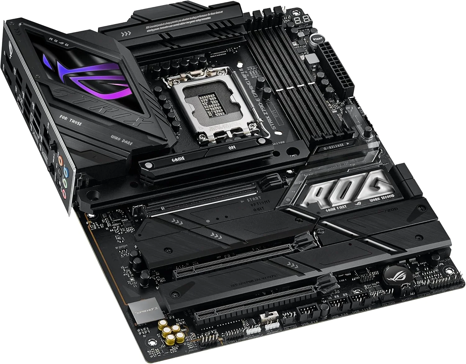 مادربرد گیمینگ ایسوس ROG Strix Z790-E Gaming WiFi II LGA 1700 (پشتیبانی از نسل 14، 13 و 12 اینتل) ATX (DDR5، PCIe 5.0، LAN 2.5 گیگابیتی، 5 اسلات M.2، PCIe 5.0 x16، WiFi 7، کانکتور پنل جلویی با PD 3.0 تا 30 وات)