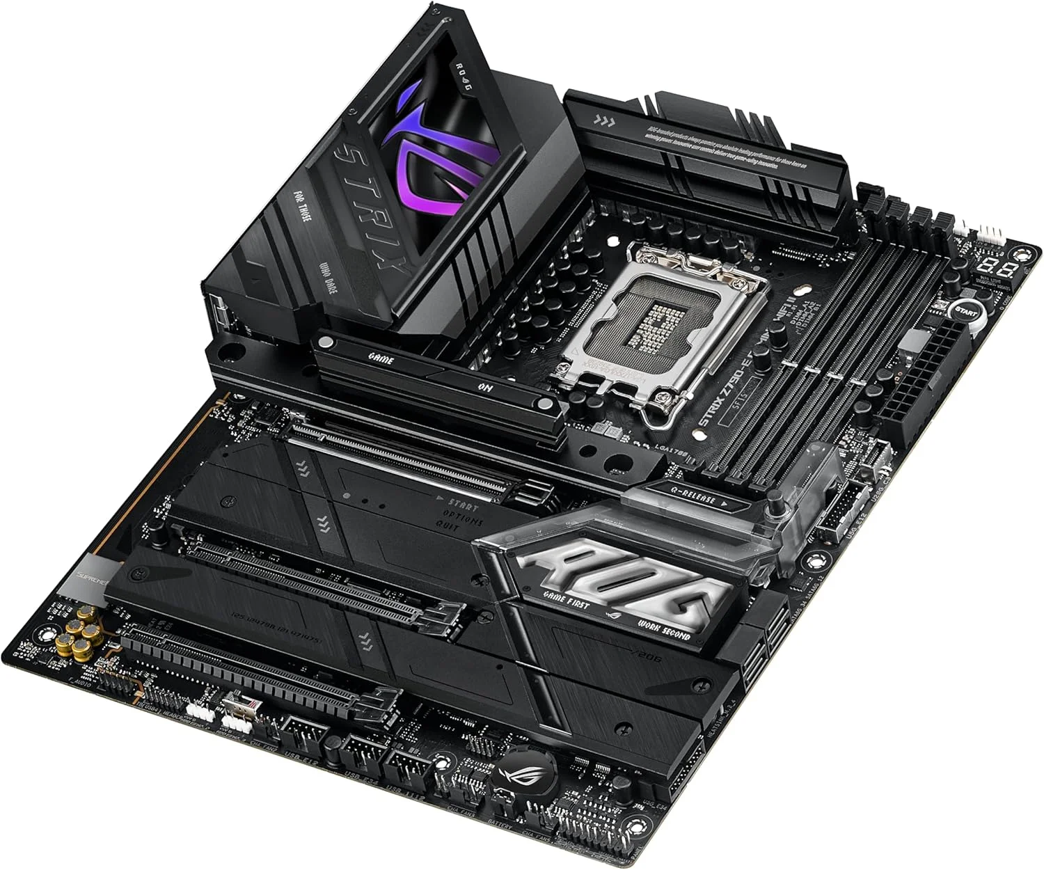 مادربرد گیمینگ ایسوس ROG Strix Z790-E Gaming WiFi II LGA 1700 (پشتیبانی از نسل 14، 13 و 12 اینتل) ATX (DDR5، PCIe 5.0، LAN 2.5 گیگابیتی، 5 اسلات M.2، PCIe 5.0 x16، WiFi 7، کانکتور پنل جلویی با PD 3.0 تا 30 وات)