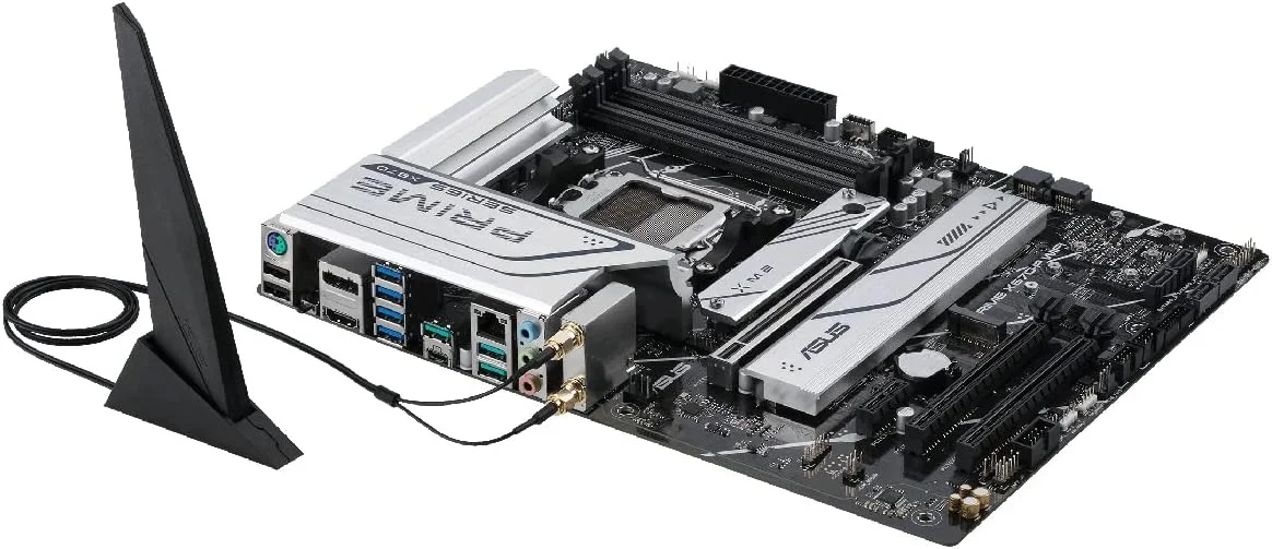 مادربرد ایسوس پرایم X670-P WiFi سوکت AM5، LGA 1718، Ryzen 7000 ATX، DDR5، سه اسلات M.2، USB 3.2 Gen 2x2 Type-C، پشتیبانی از USB4، WiFi 6، اترنت 2.5 گیگابیتی - مشکی