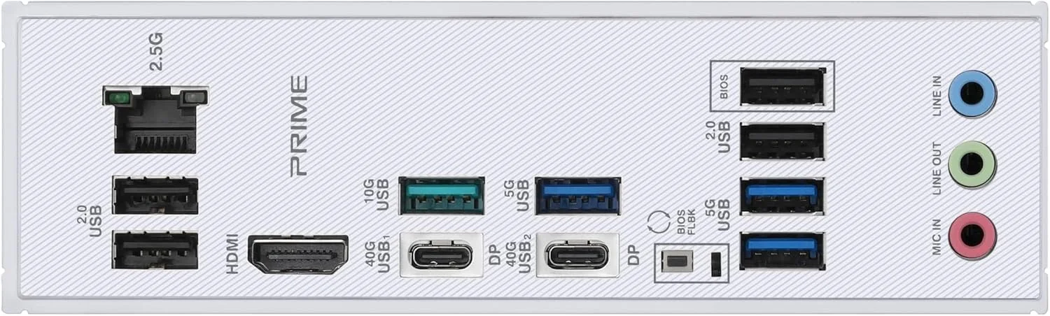 مادربرد ASUS PRIME X870-P B650M-E AMD B650 ATX: DDR5، 4 اسلات DIMM، 1x HDMI، USB 4، PCIe 5.0، 4 اسلات M.2، SATA 6Gb/s، اترنت Realtek 2.5Gb، صدای فراگیر HD 7.1 - مشکی مادربرد ASUS PRIME X870-P B650M-E AMD B650 ATX: DDR5، 4 اسلات DIMM، 1x HDMI، USB 4، PCIe 5.0، 4 اسلات M.2، SATA 6Gb/s، اترنت Realtek 2.5Gb، صدای فراگیر HD 7.1 - مشکی
