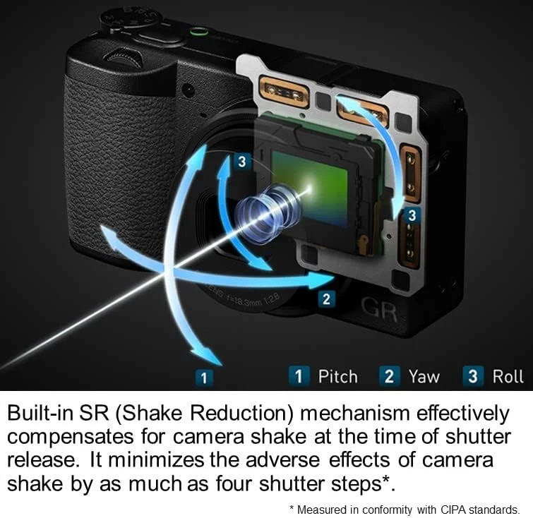 دوربین کامپکت دیجیتال Ricoh GR III Diary Edition، بدنه خاکستری-گرم متالیک با گریپ قهوه‌ای تیره و حلقه نقره‌ای طبیعی، با سنسور CMOS سایز APS-C 24 مگاپیکسلی، لنز 28mmF2.8 GR (در فرمت 35mm)