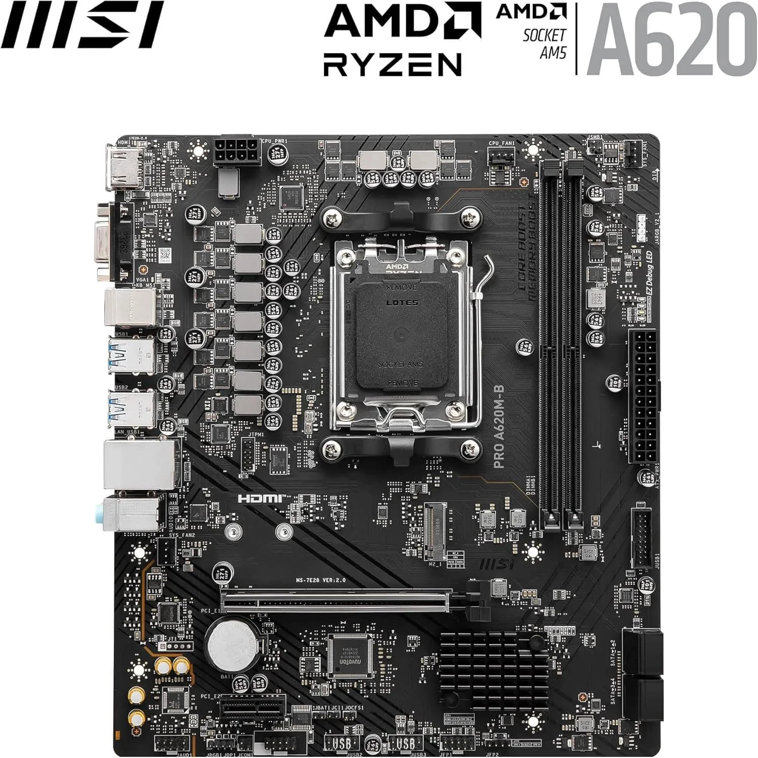 مادربرد ام اس آی PRO A620M-B