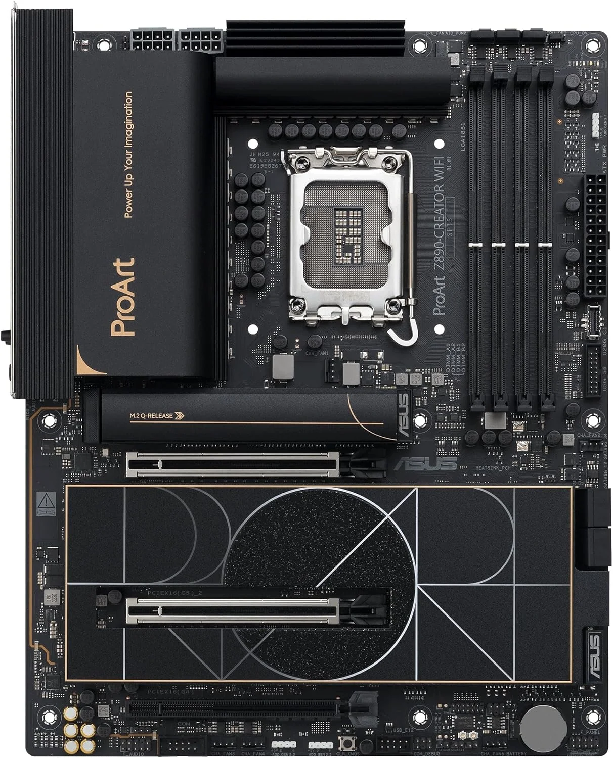 مادربرد ایسوس Proart Z890-Creator Wifi Intel Z890 Lga1851 Ddr5 9066 Hdmi 2Xthunderbolt 5 1Xusb4 5X M2 Usb3.2 Wifi 7، Thunderbolt 5، Asus Control Center Express
