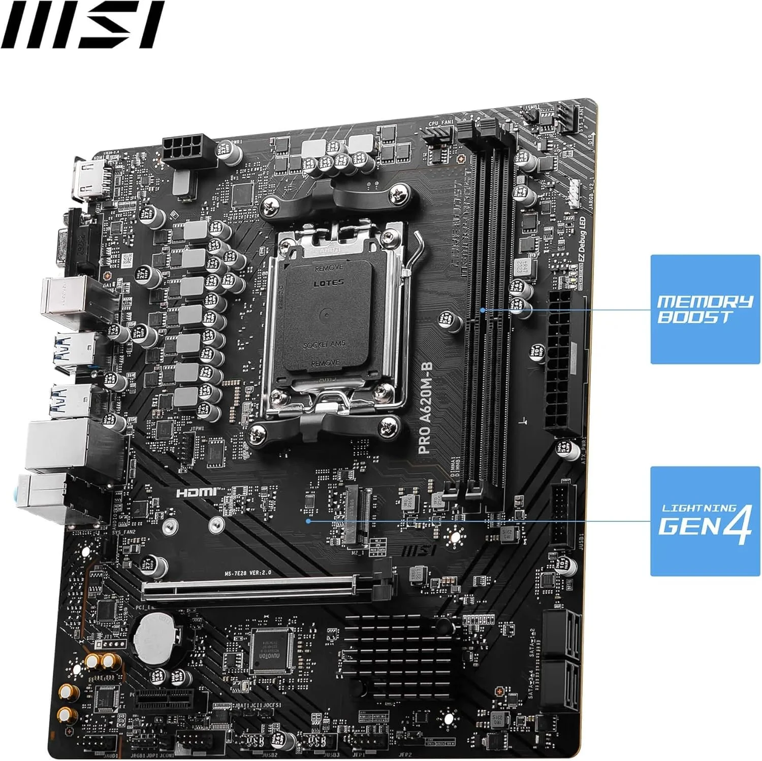 مادربرد ام اس آی PRO A620M-B