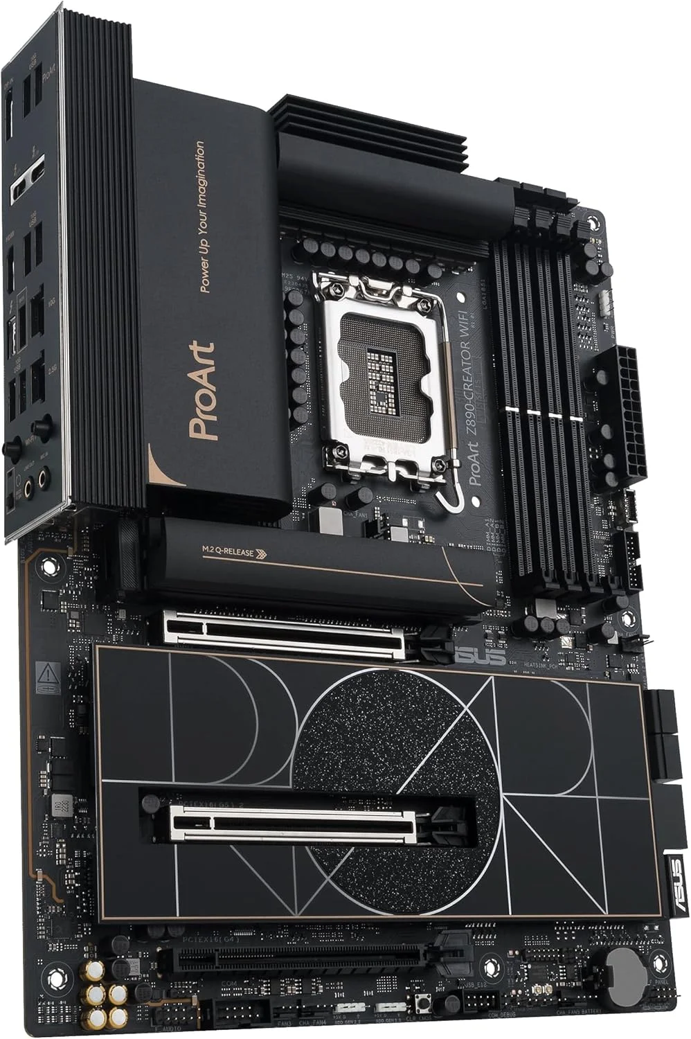 مادربرد ایسوس Proart Z890-Creator Wifi Intel Z890 Lga1851 Ddr5 9066 Hdmi 2Xthunderbolt 5 1Xusb4 5X M2 Usb3.2 Wifi 7، Thunderbolt 5، Asus Control Center Express