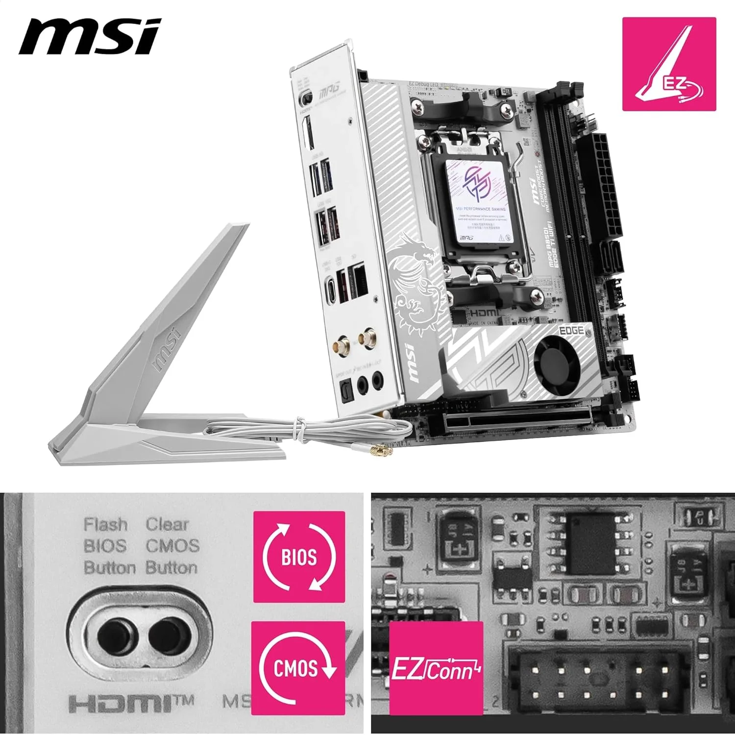 MSI MPG B850I Edge TI WiFi MSI MPG B850I Edge TI WiFi